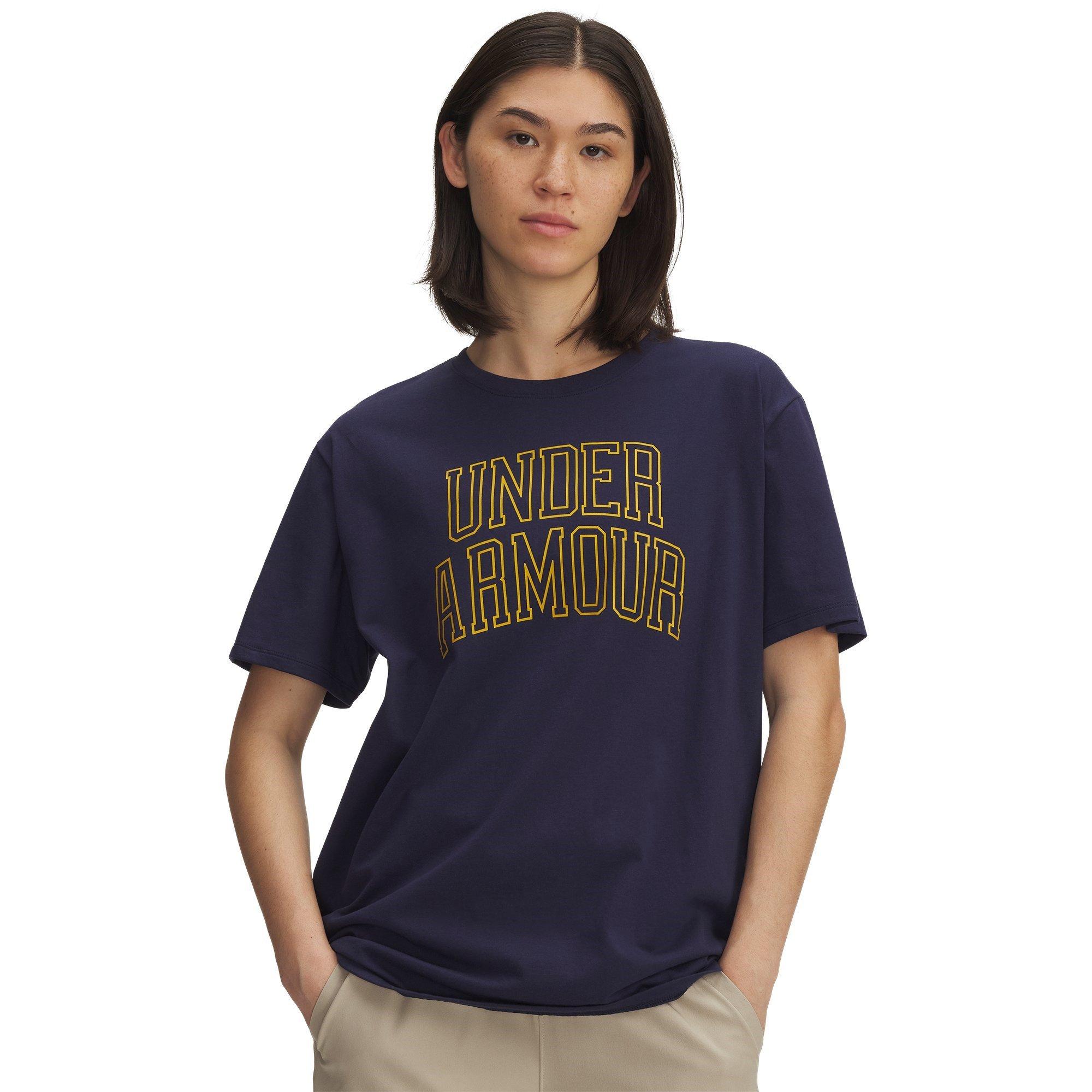 Navy/Gold - Under Armour - Women's Varsity Oversized T-Shirt - 1