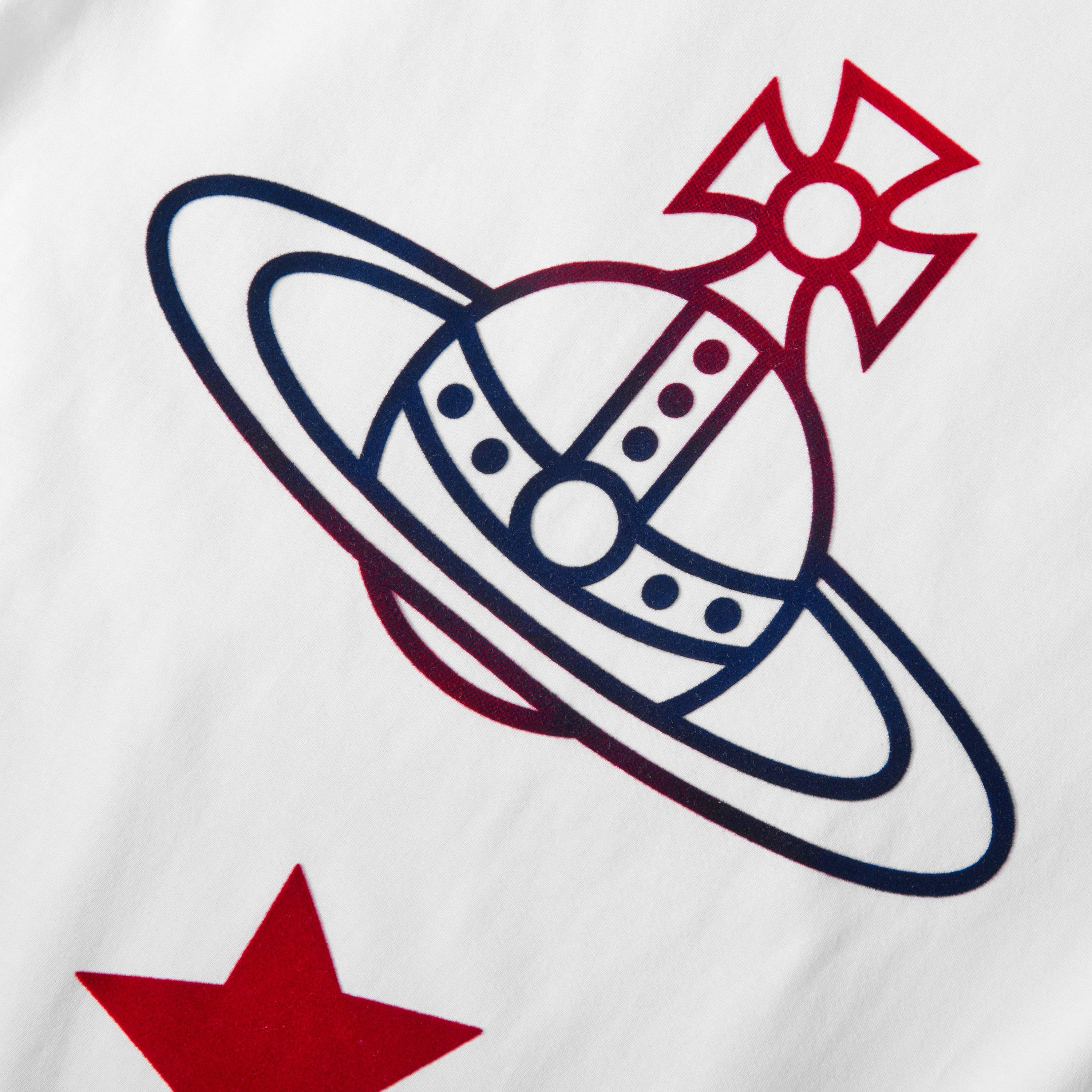 White - Vivienne Westwood - Viv Orb Stars Tee Ld54 - 3