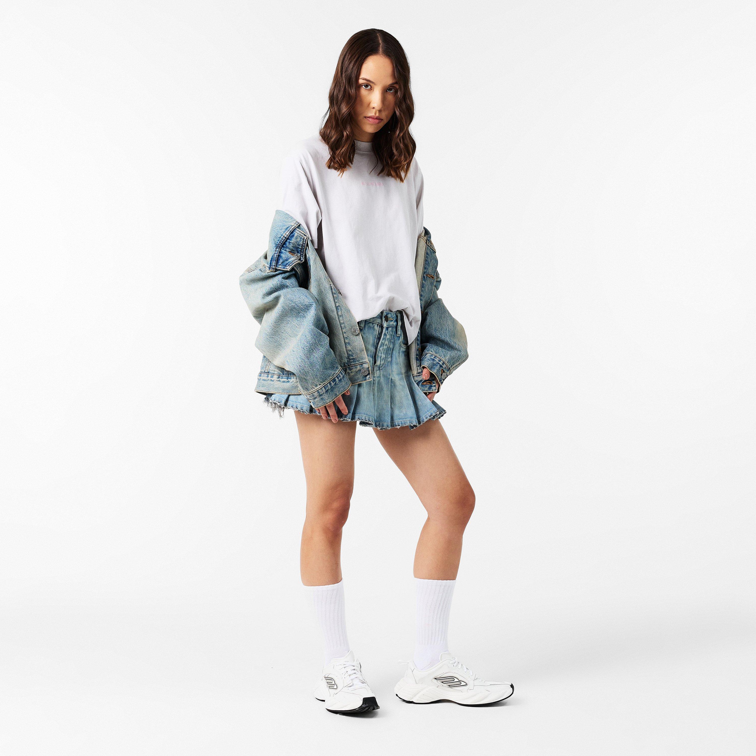 Dirty White/Pnk - Balenciaga - Women's Regular Fit T-Shirt - 6