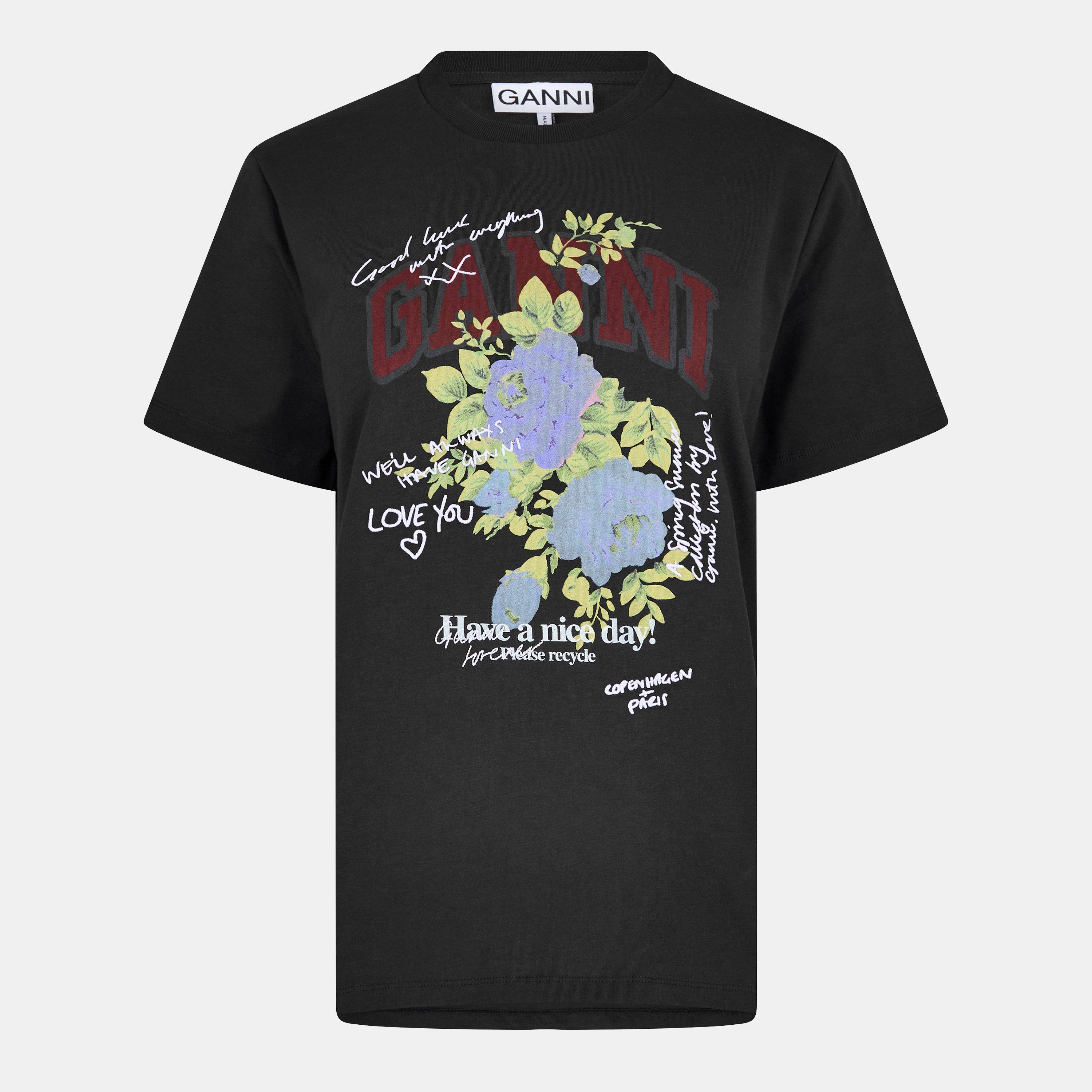Phantom - Ganni - Women's Rose T-Shirt - 1
