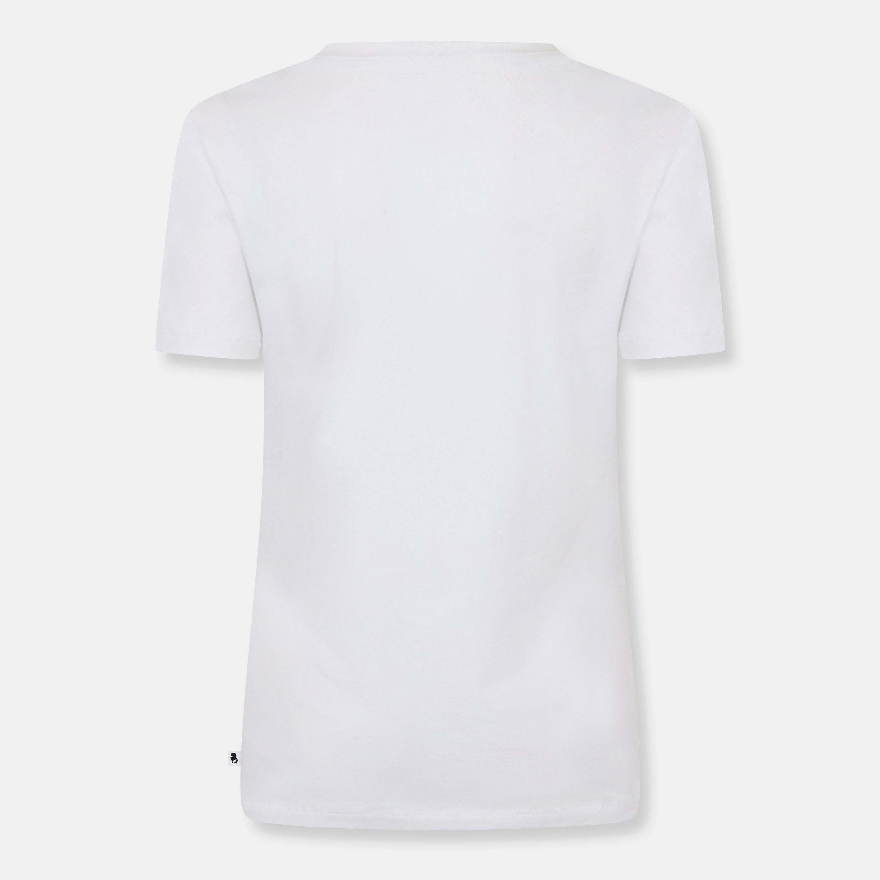 White - Karl Lagerfeld - Women's Portrait Regular Fit T-Shirt - 2