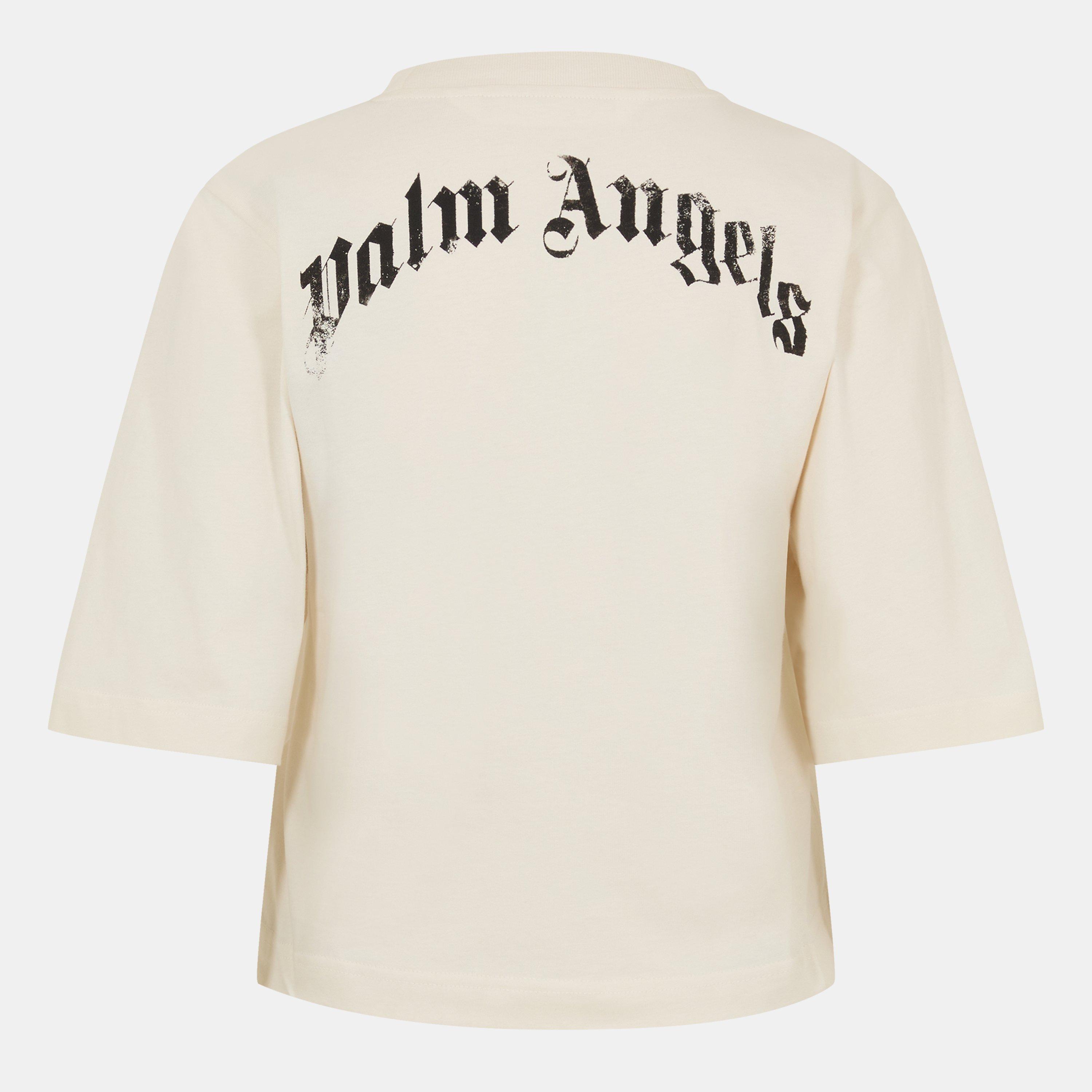 Wh/Blk - Palm Angels - Women's Kil Bear Oversized T-Shirt - 2