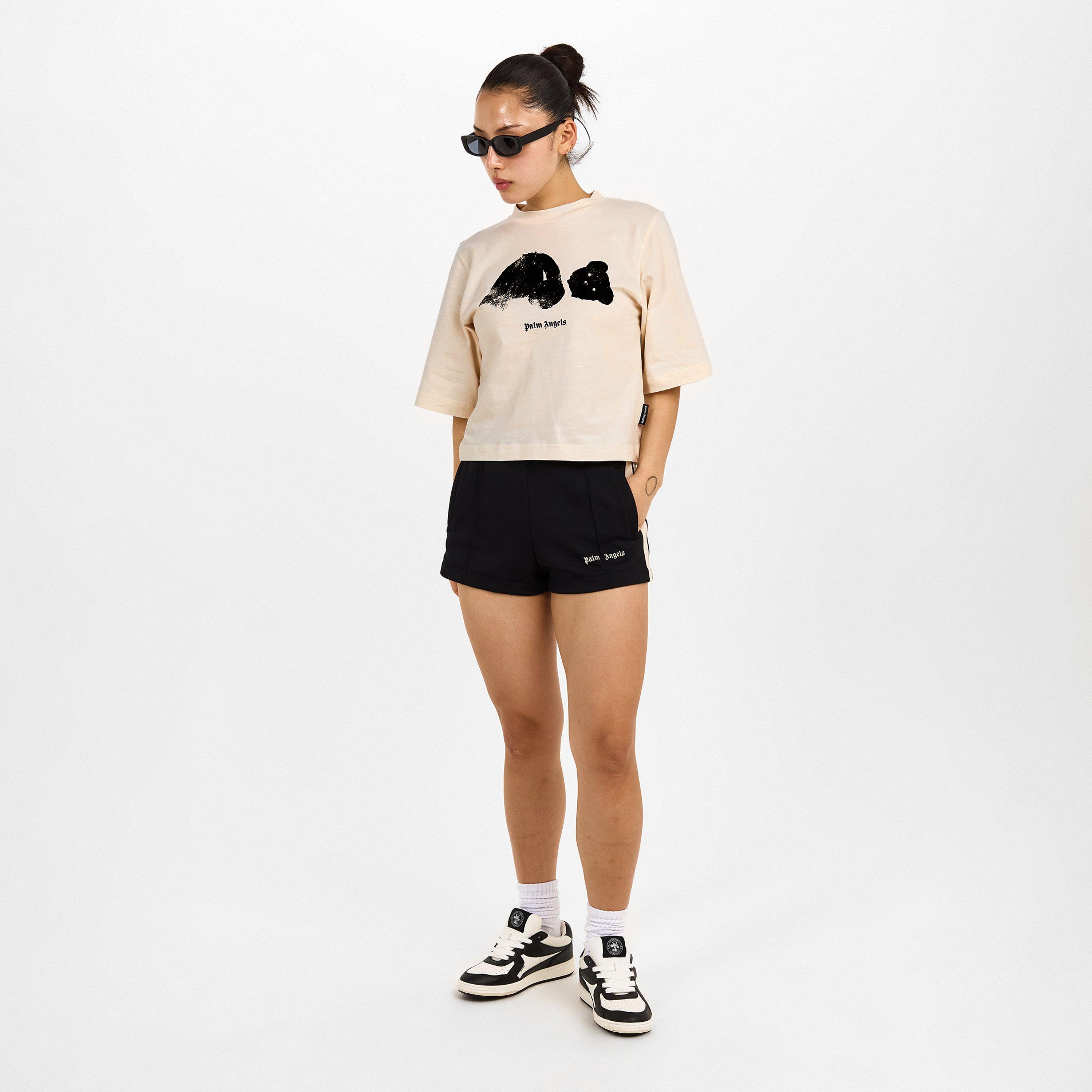 Wh/Blk - Palm Angels - Women's Kil Bear Oversized T-Shirt - 6