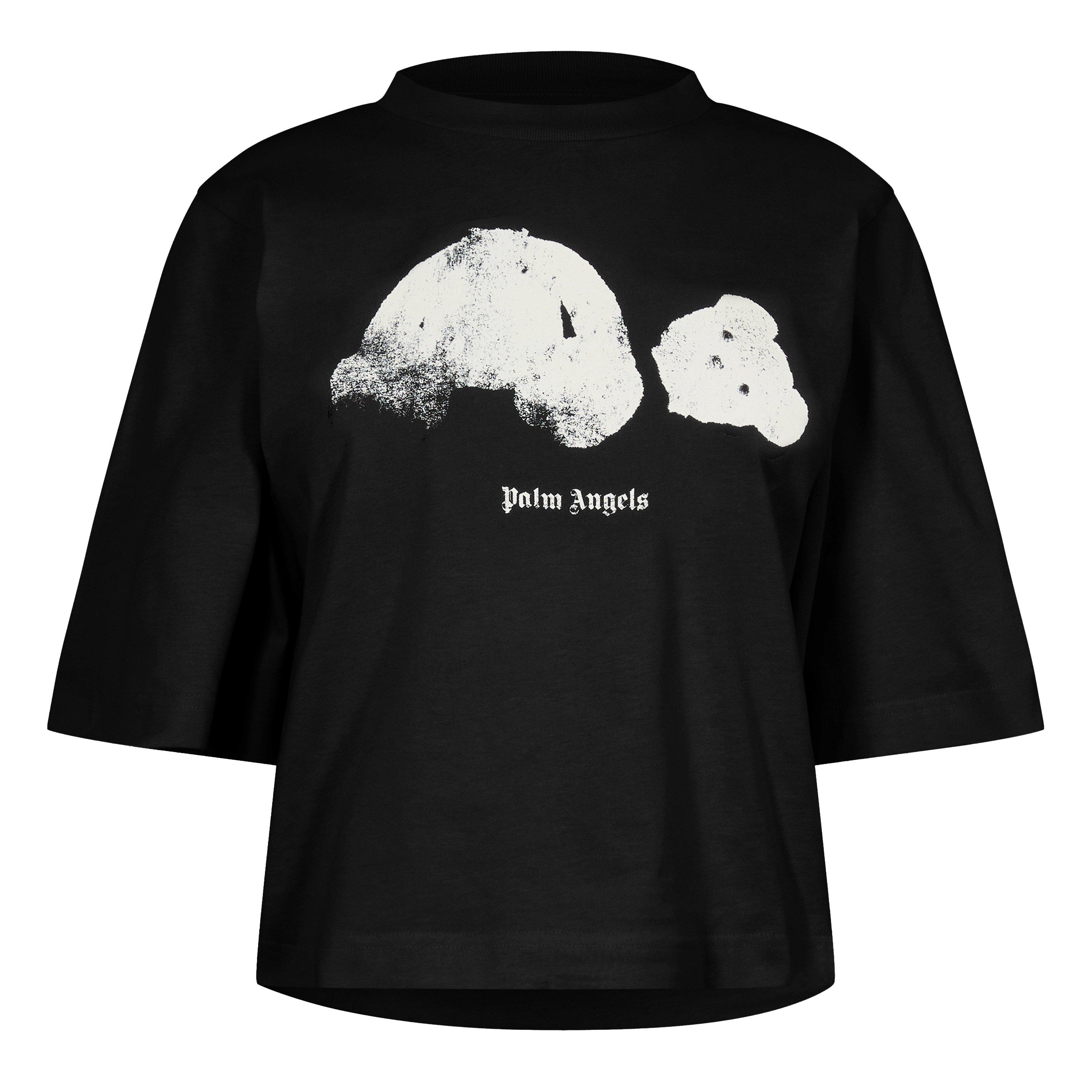 Blk/Wht - Palm Angels - Women's Kil Bear Oversized T-Shirt - 1