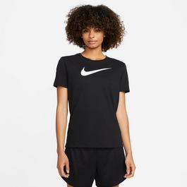 Nike contrast-patch shirt Blue