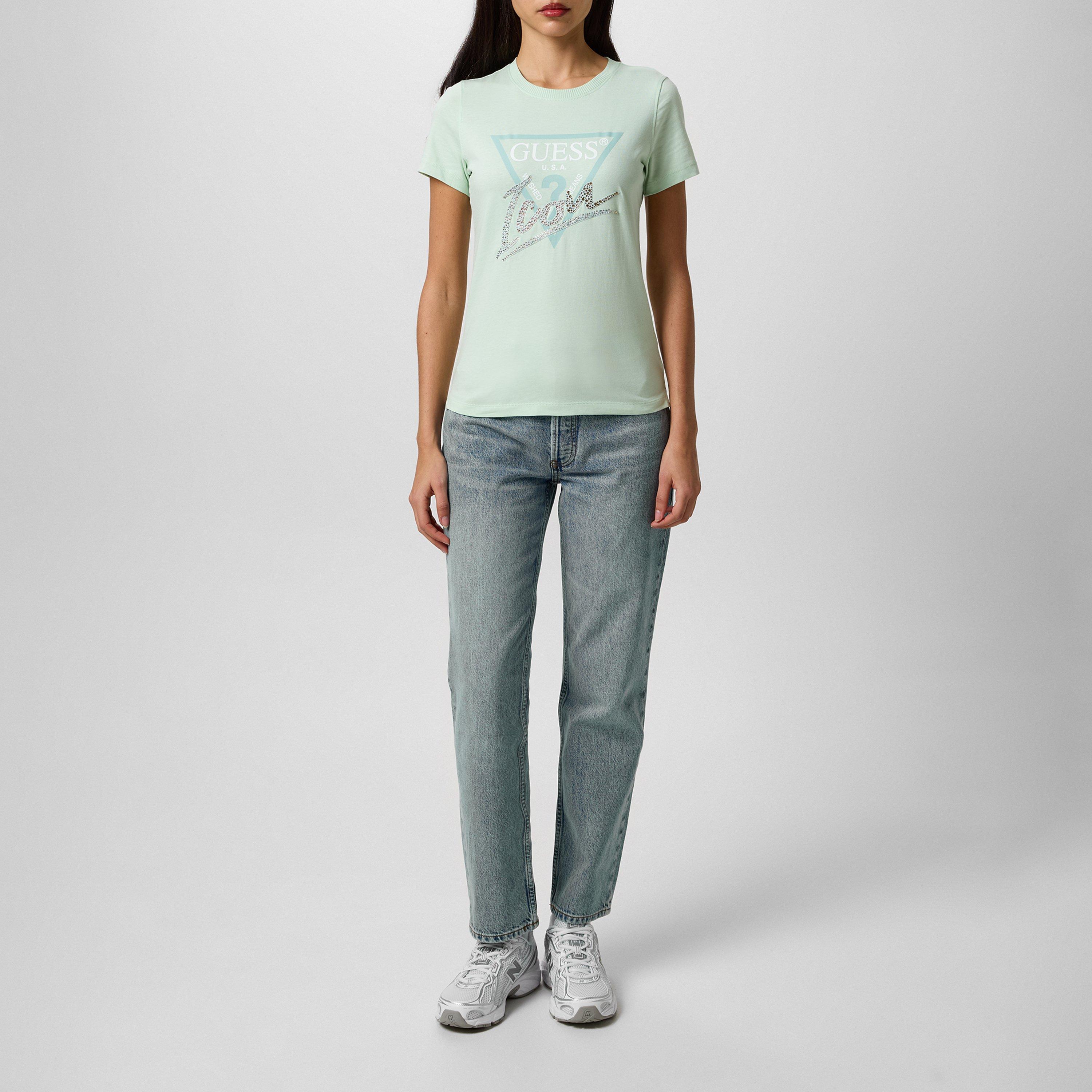 Dia de Primavera - Guess - Women's Icon Regular Fit T-Shirt - 4