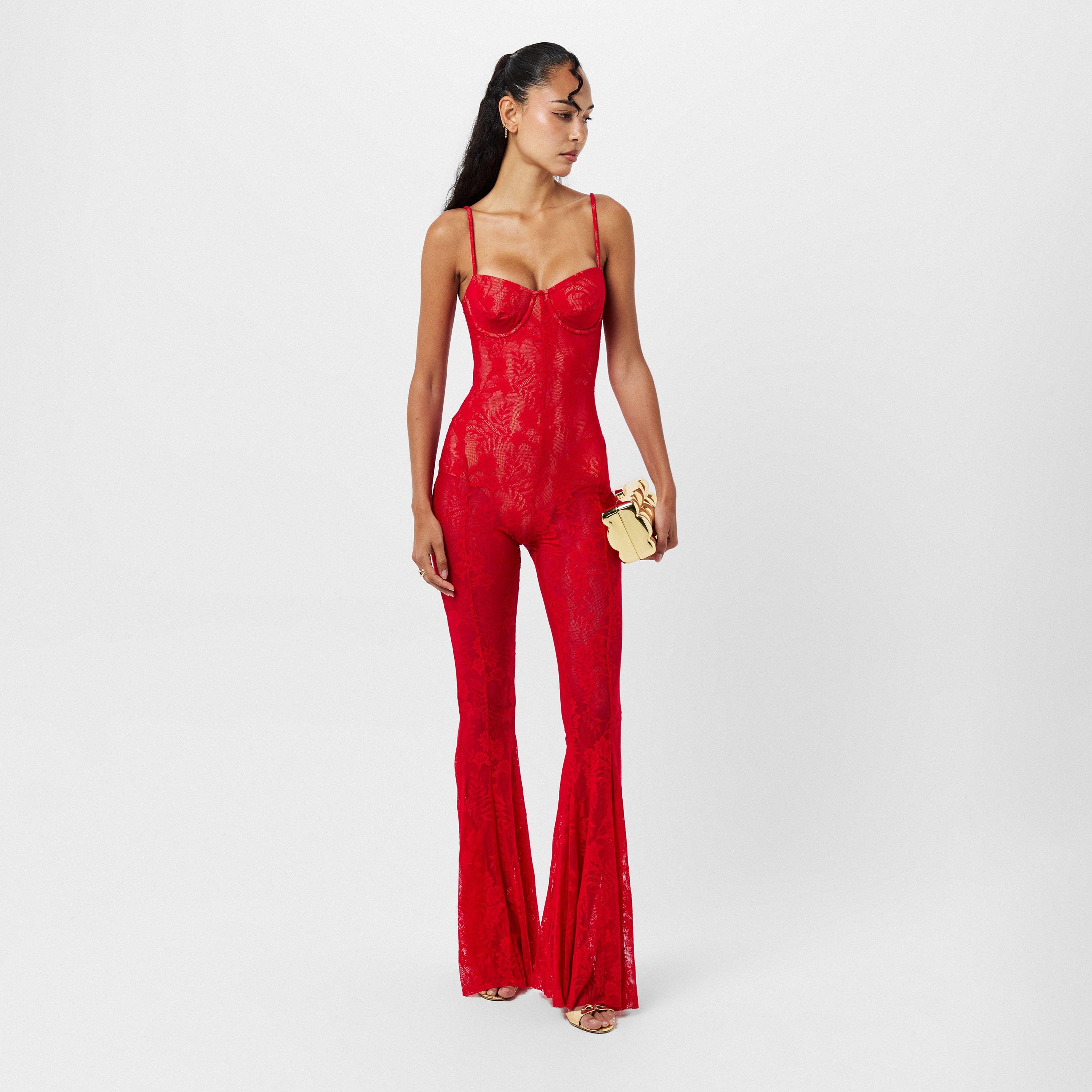 Tiger Red - Norma Kamali - Women's Jumpsuit - 6