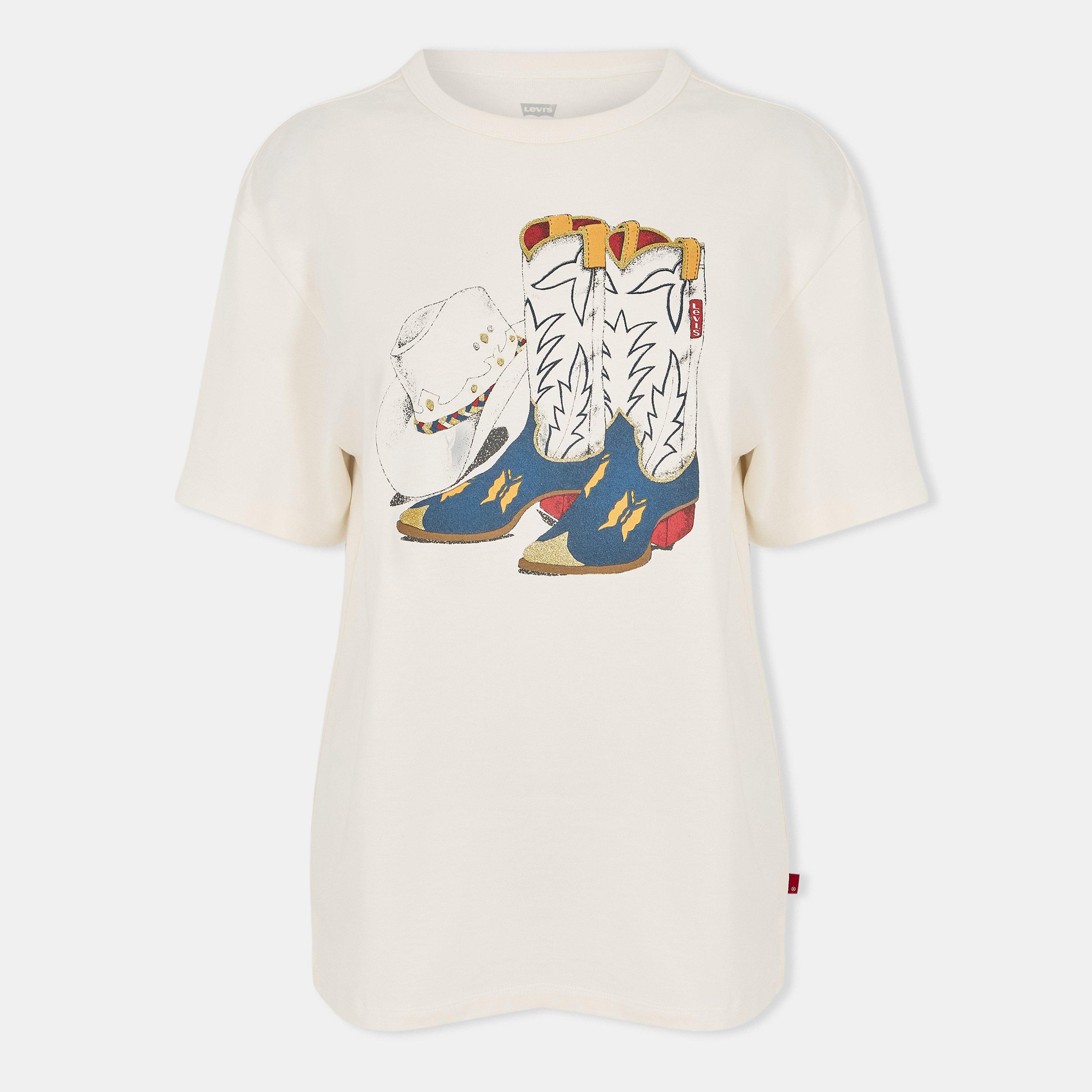 Levis Women's Levi's Oversized T-Shirt - Cowboy Boot - 8 (XS)
