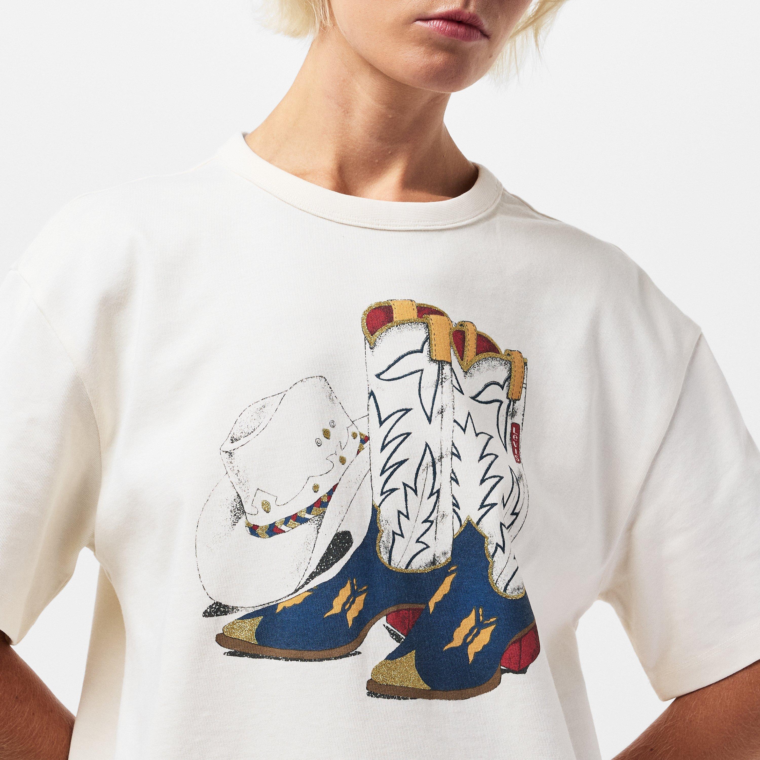 Cowboy Boot - Levis - Women's Oversized T-Shirt - 5