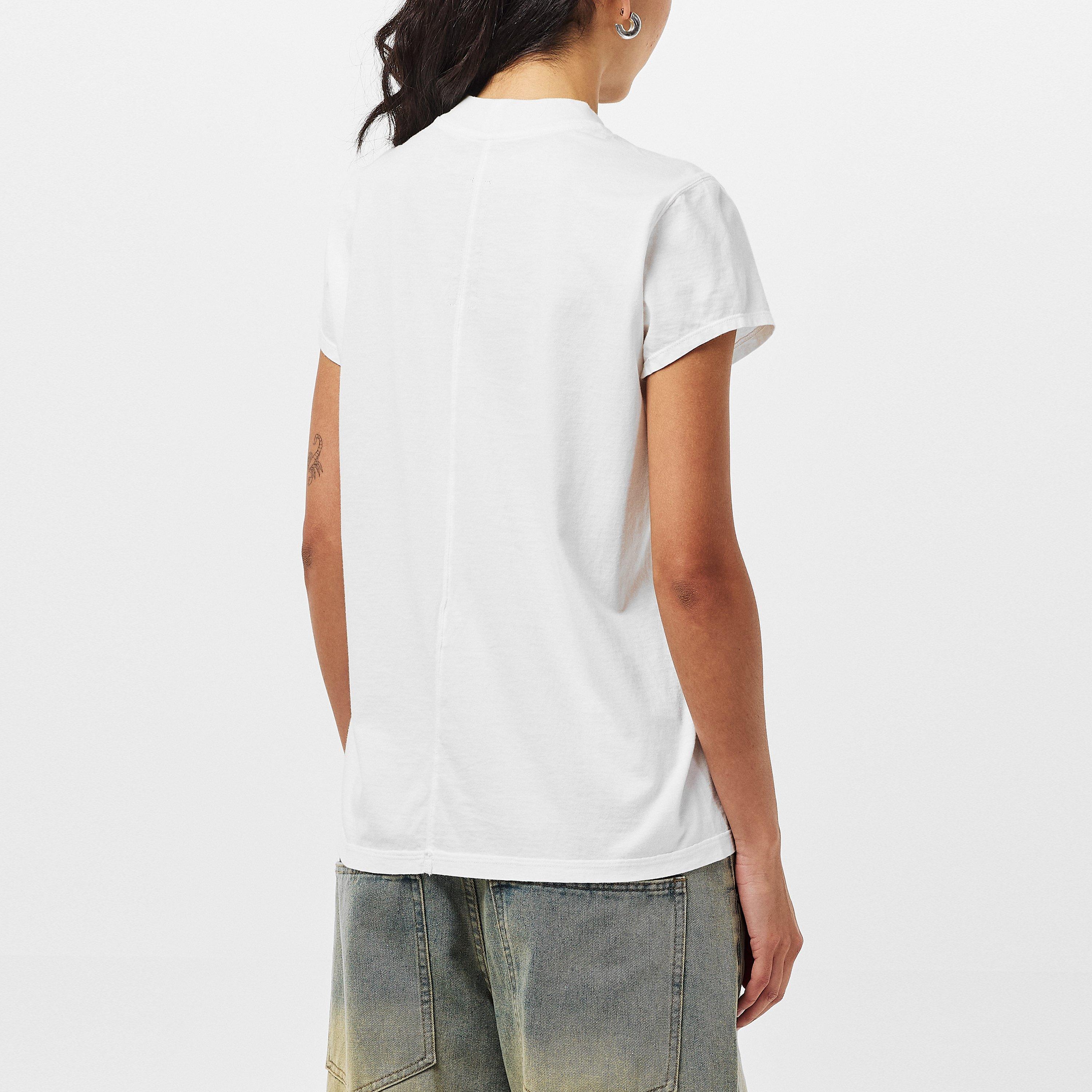 Milk/Black - Rick Owens Drkshdw - Logo T-Shirt - 4