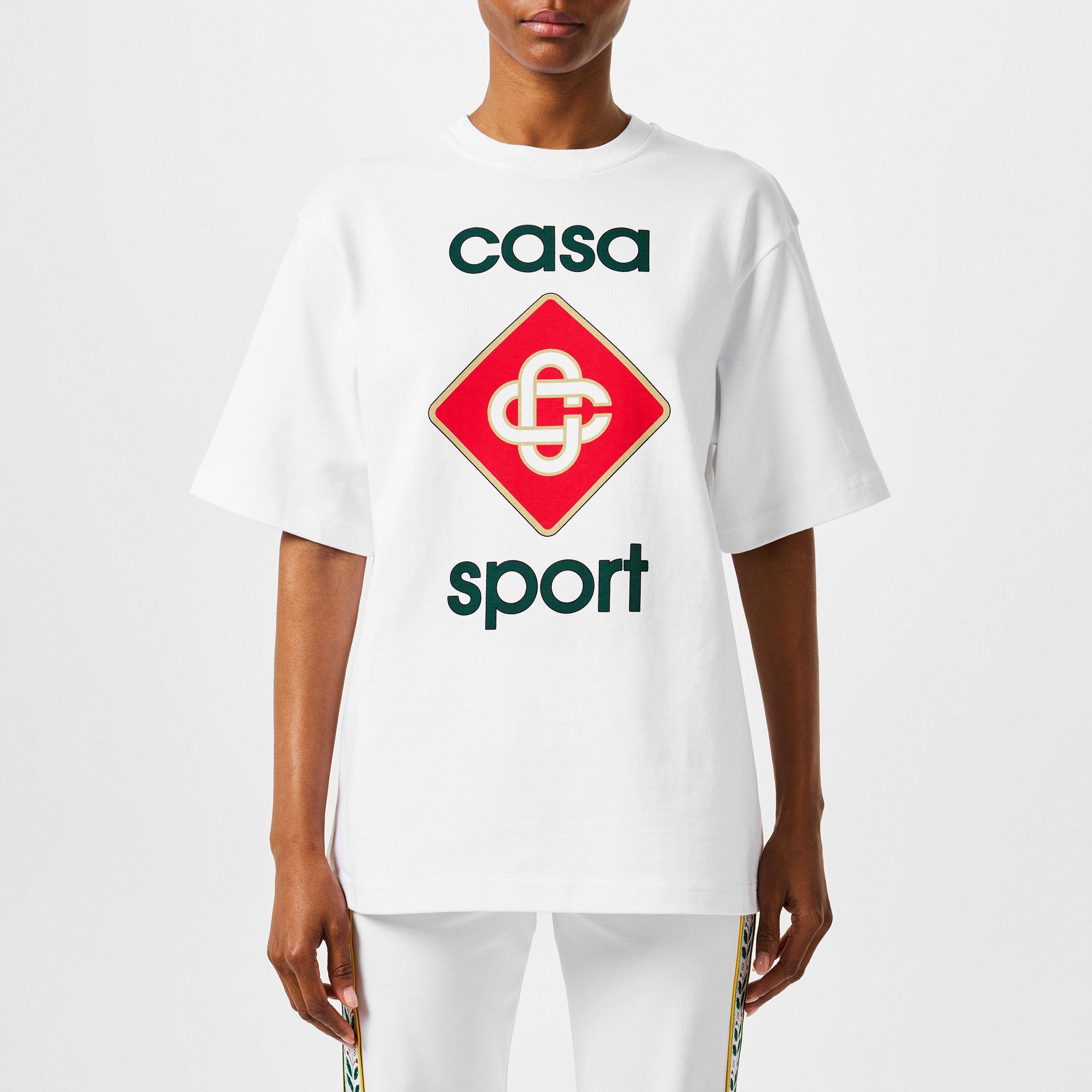 Casablanca Sport Logo T-Shirt - White - Size 16 (XL)