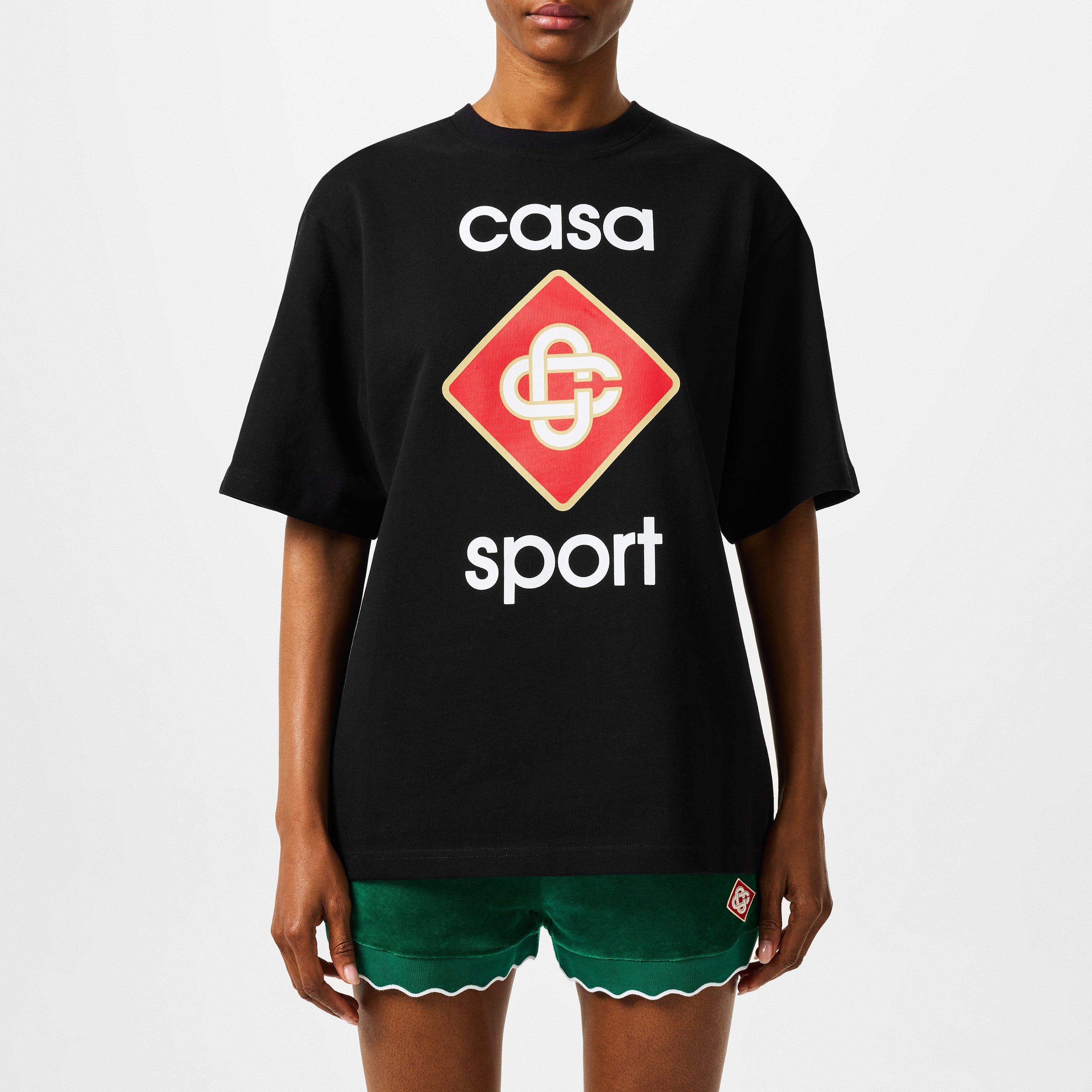 Black - Casablanca - Sport Logo T-Shirt - 1