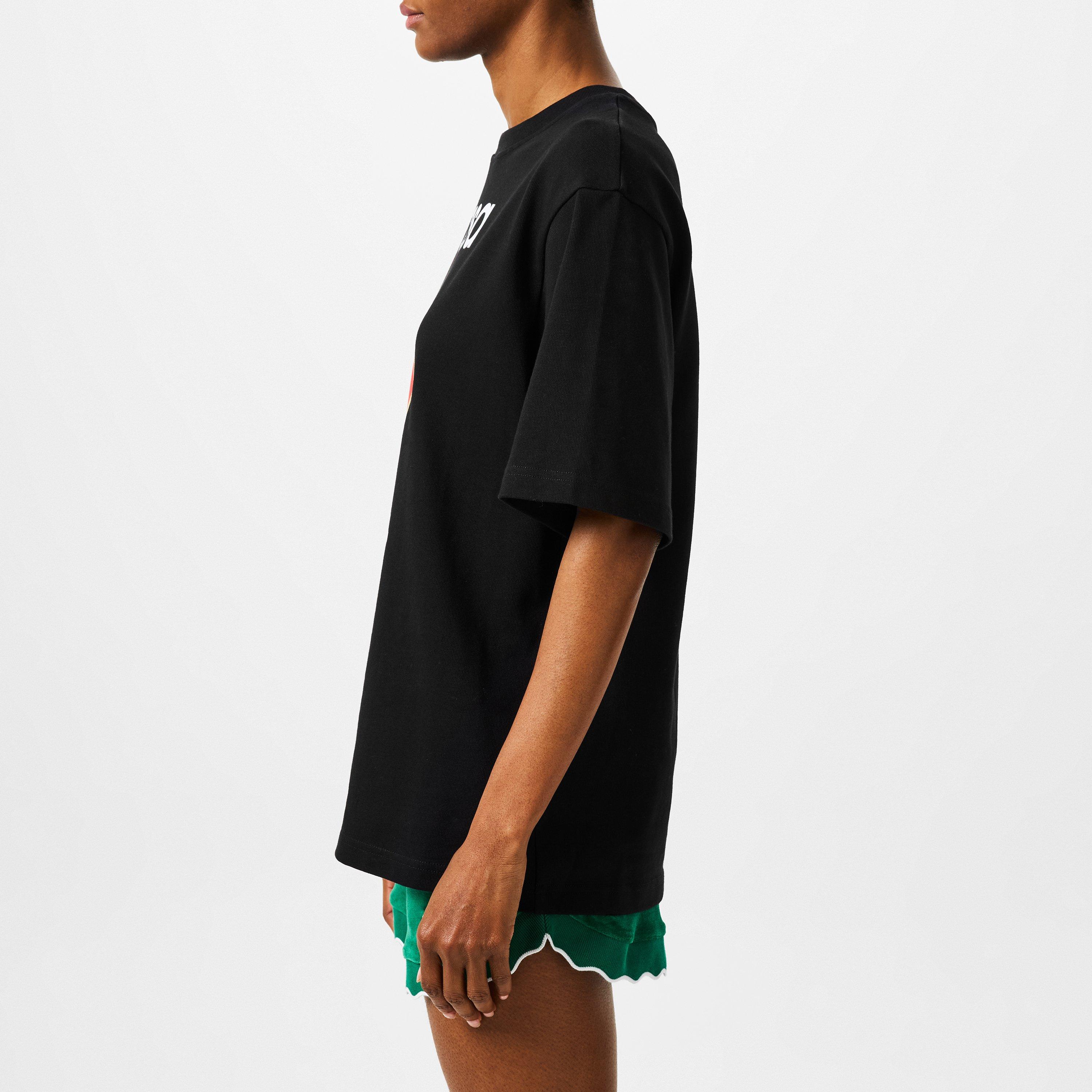 Tシャツ・カットソー CASABLANCA Women Tops WPF25KW102101 BLACK Sports Top | Casablanca Paris