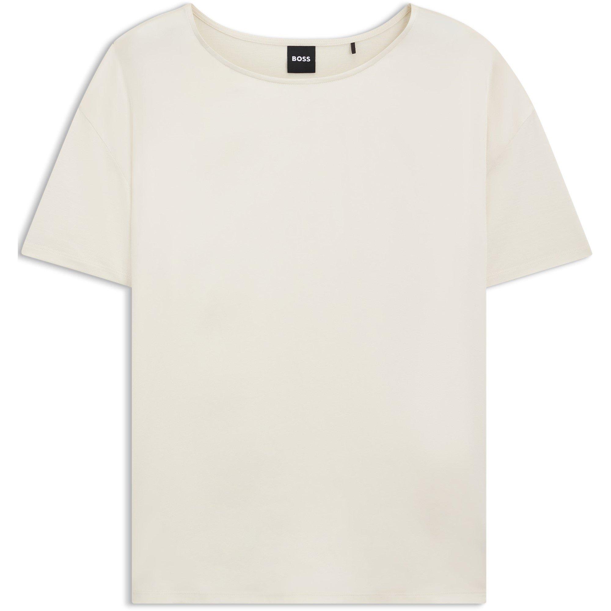 Open White - Boss - Women's Esandy Tonal Logo Print T-Shirt - 1