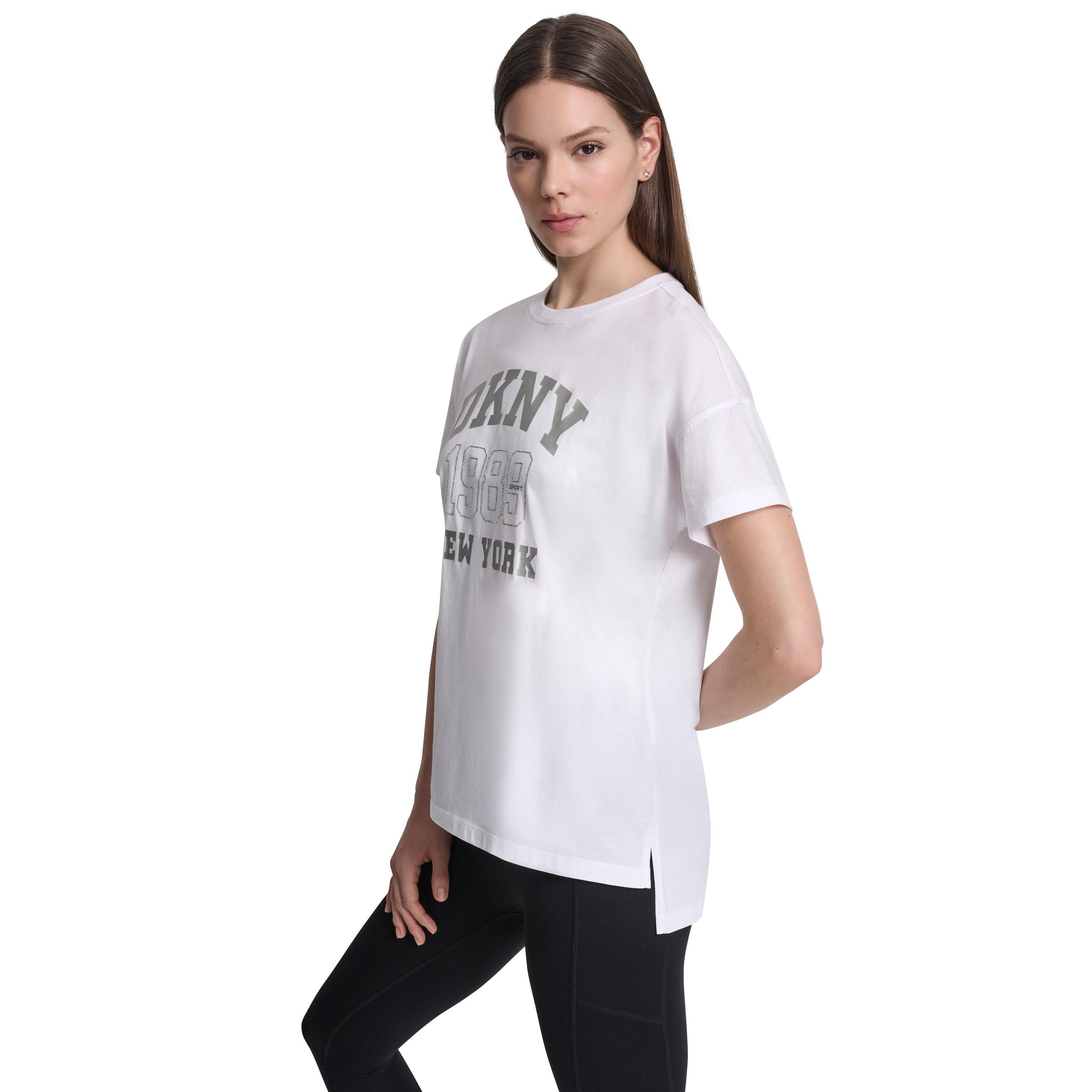 Weiß - DKNY - DKNY Logo Rhin Tee Ld62 - 2