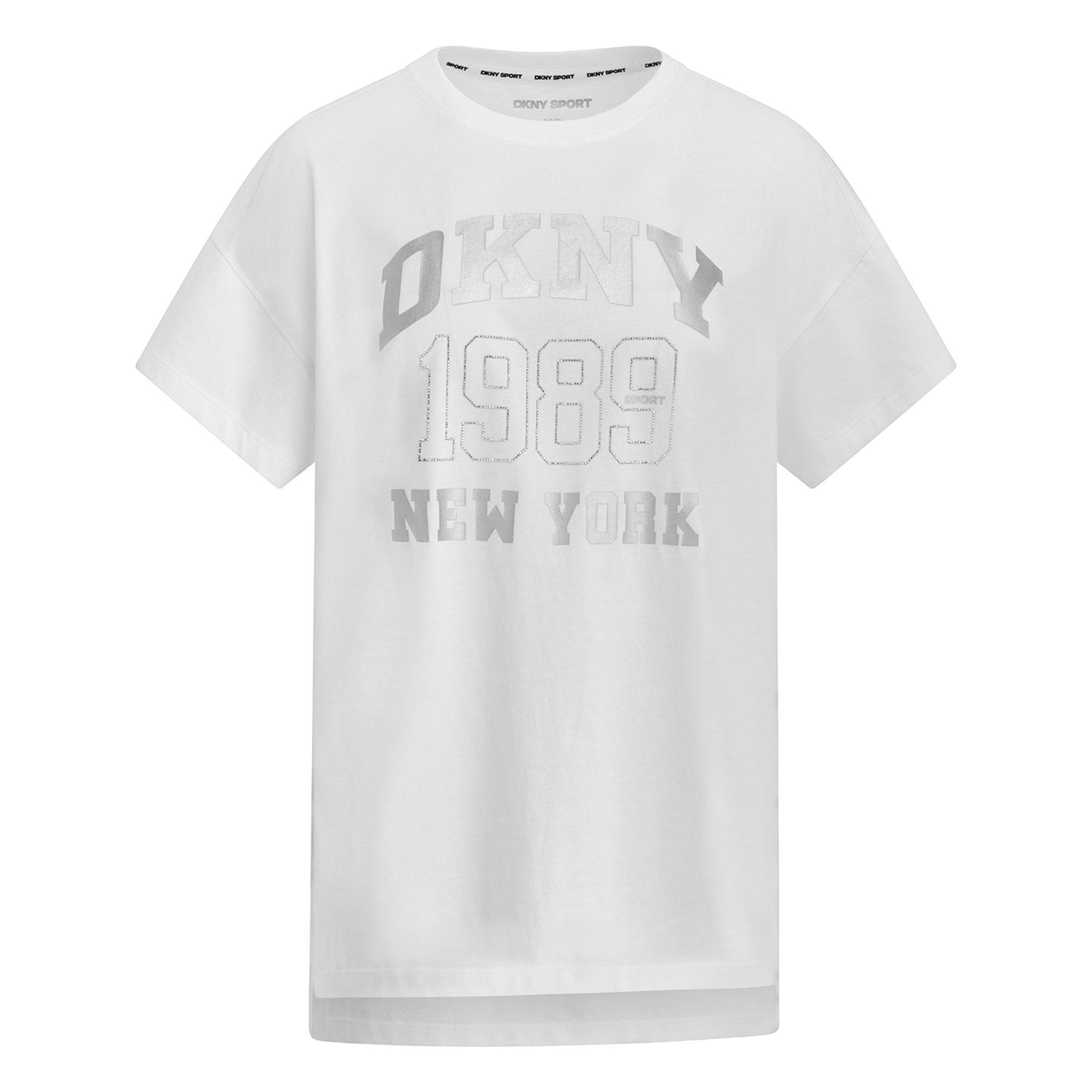 Weiß - DKNY - DKNY Logo Rhin Tee Ld62 - 5