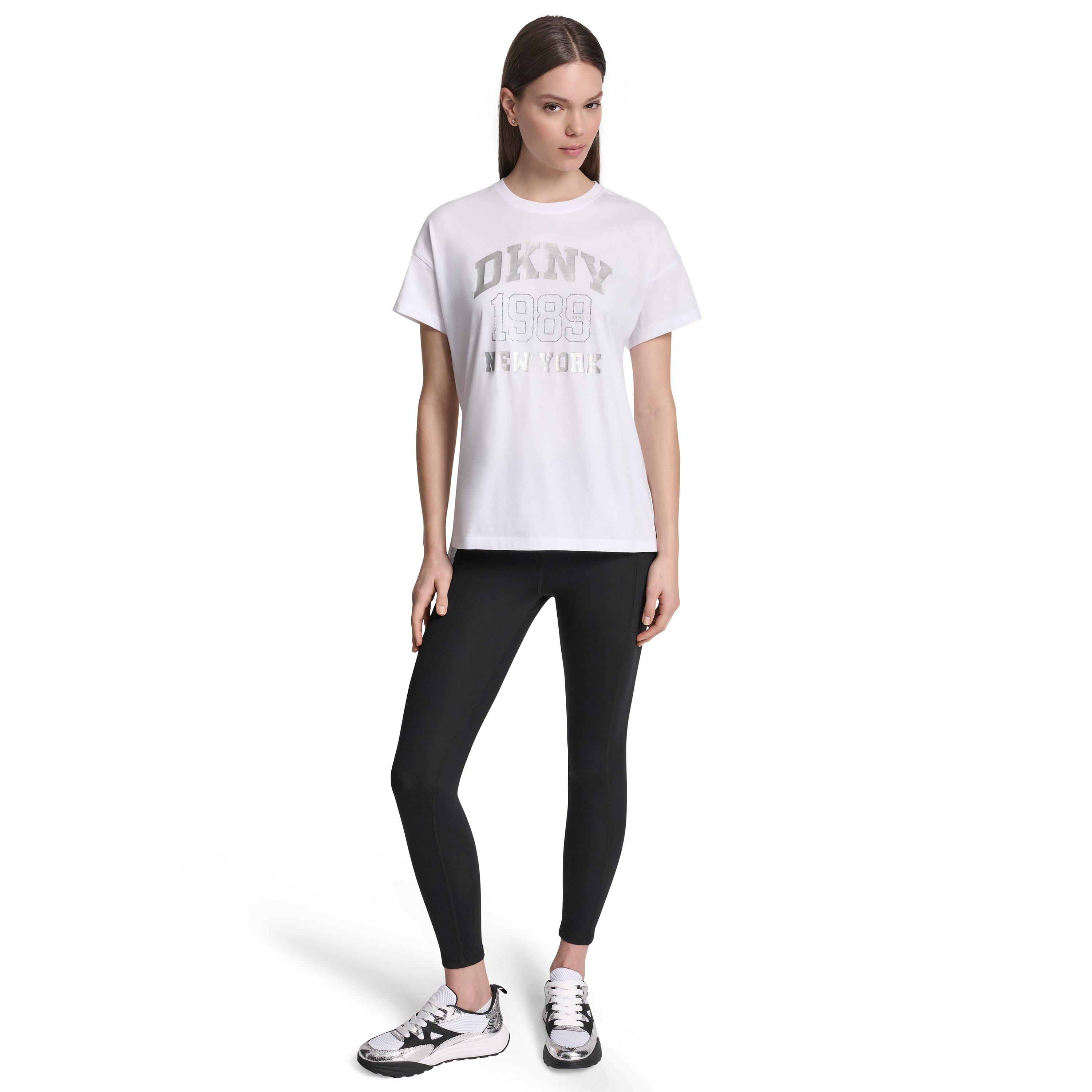 Weiß - DKNY - DKNY Logo Rhin Tee Ld62 - 4