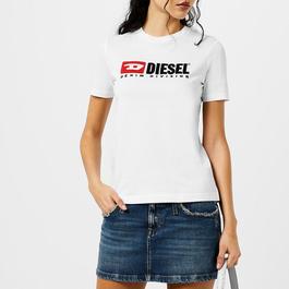 Diesel Embroidered Logo T Shirt Womens