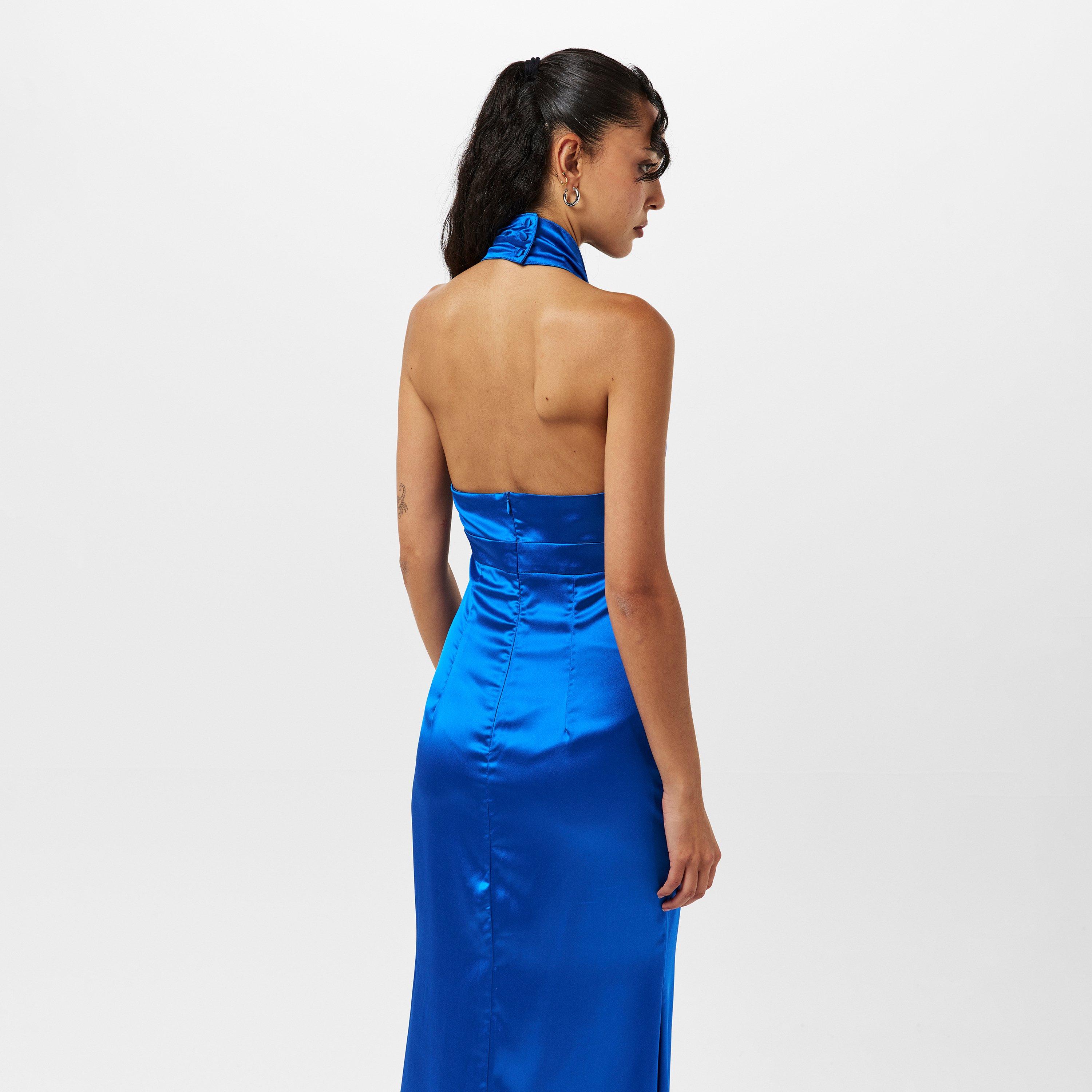 Cobalt - AmyLynn - Rose Satin Maxi Dress - 4