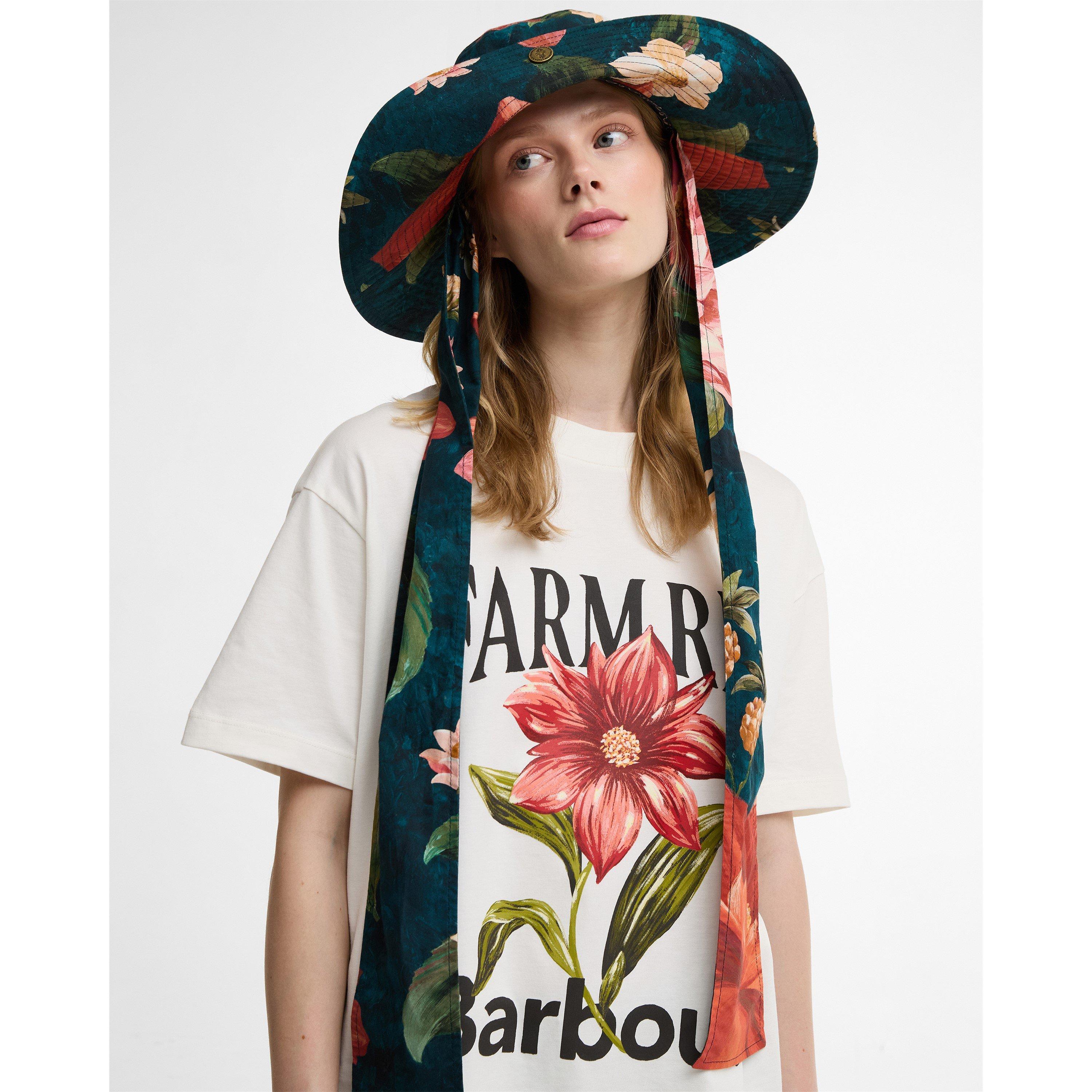 Cream - Barbour x Farm Rio - Womens T-Shirt - 4