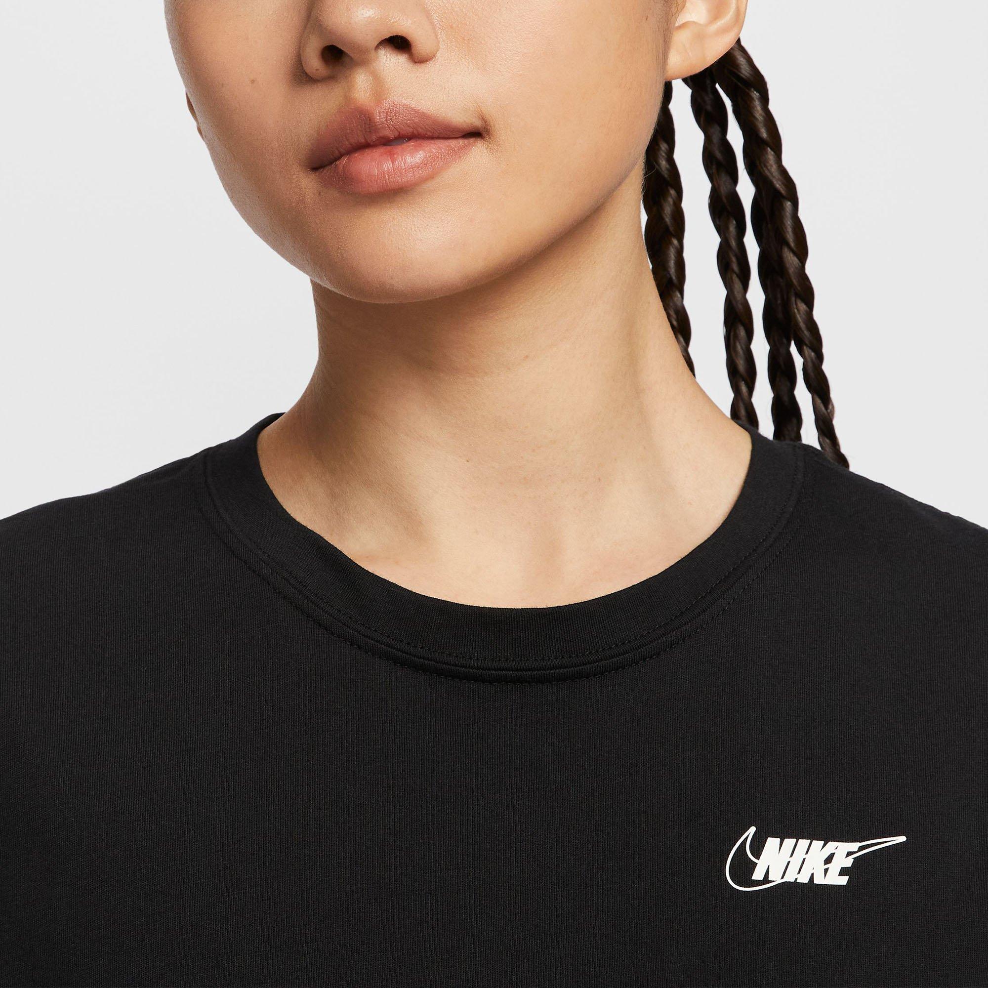 Black - Nike - Sportswear Club Womens Sleeveless Cropped T-Shirt - 3