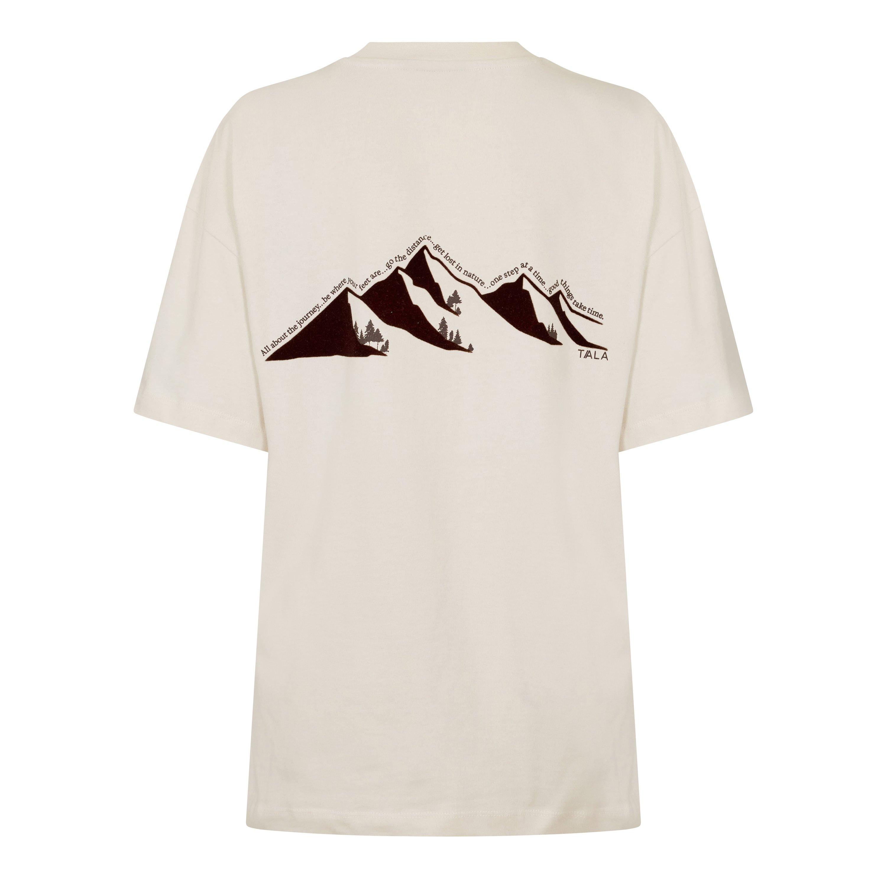 Ivory - TALA - TALA OUTDOORS GRAPHIC OVERSIZED T-SHIRT - 2