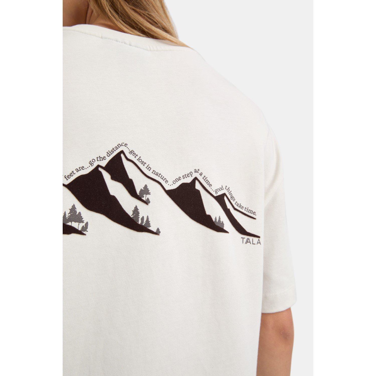 Ivory - TALA - TALA OUTDOORS GRAPHIC OVERSIZED T-SHIRT - 4