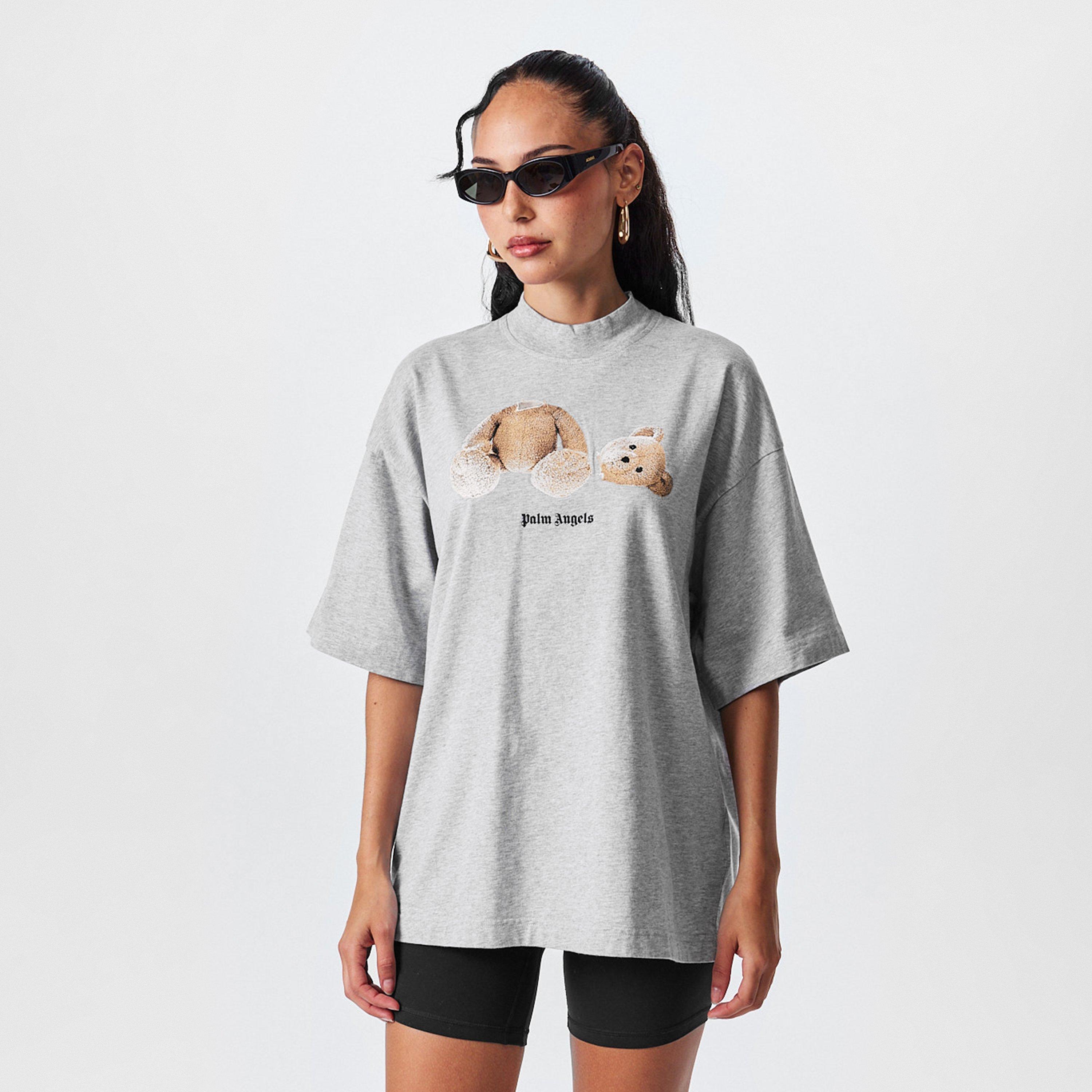 Sivo smeđe - Palm Angels - Loose Bear T-Shirt - 2