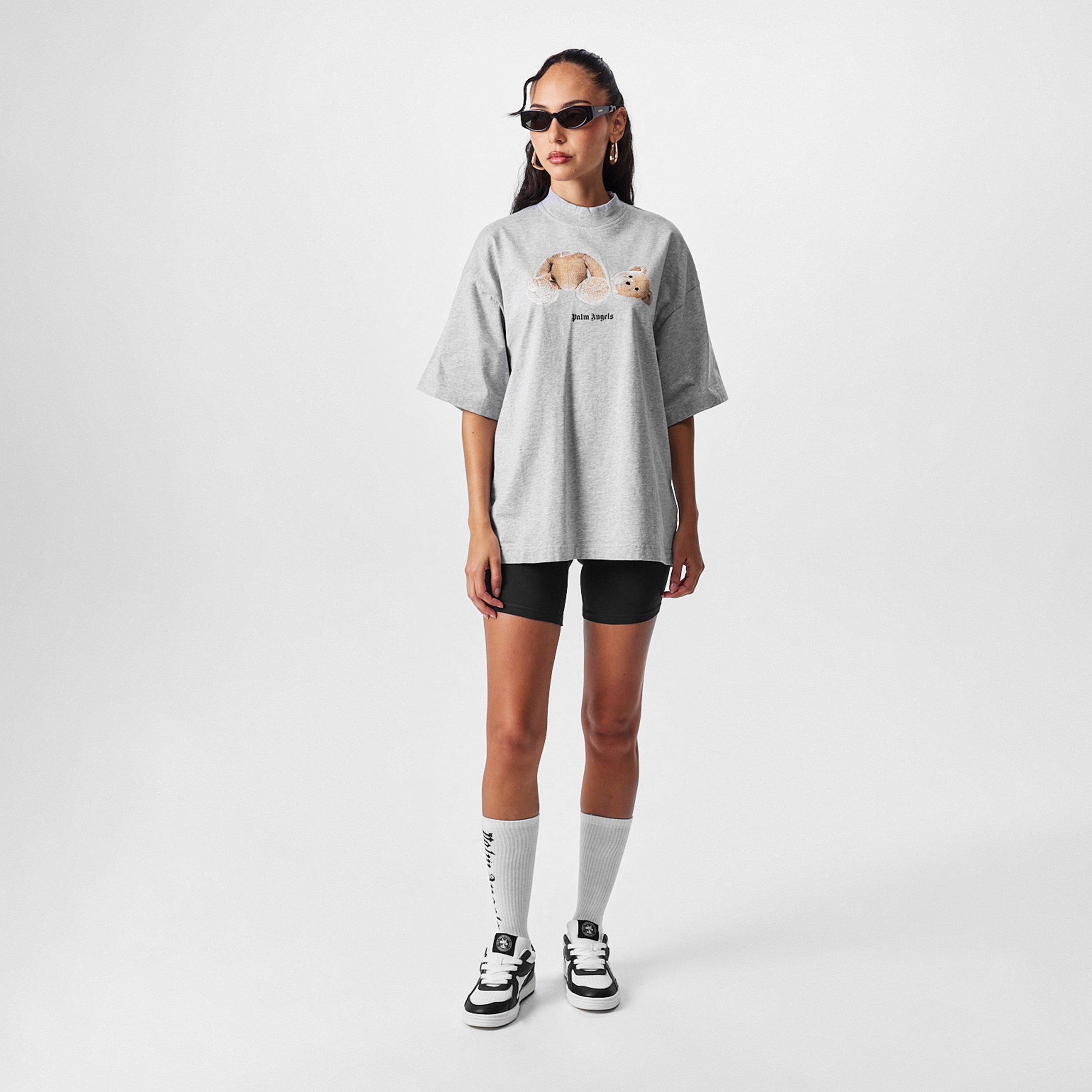 Sivo smeđe - Palm Angels - Loose Bear T-Shirt - 5