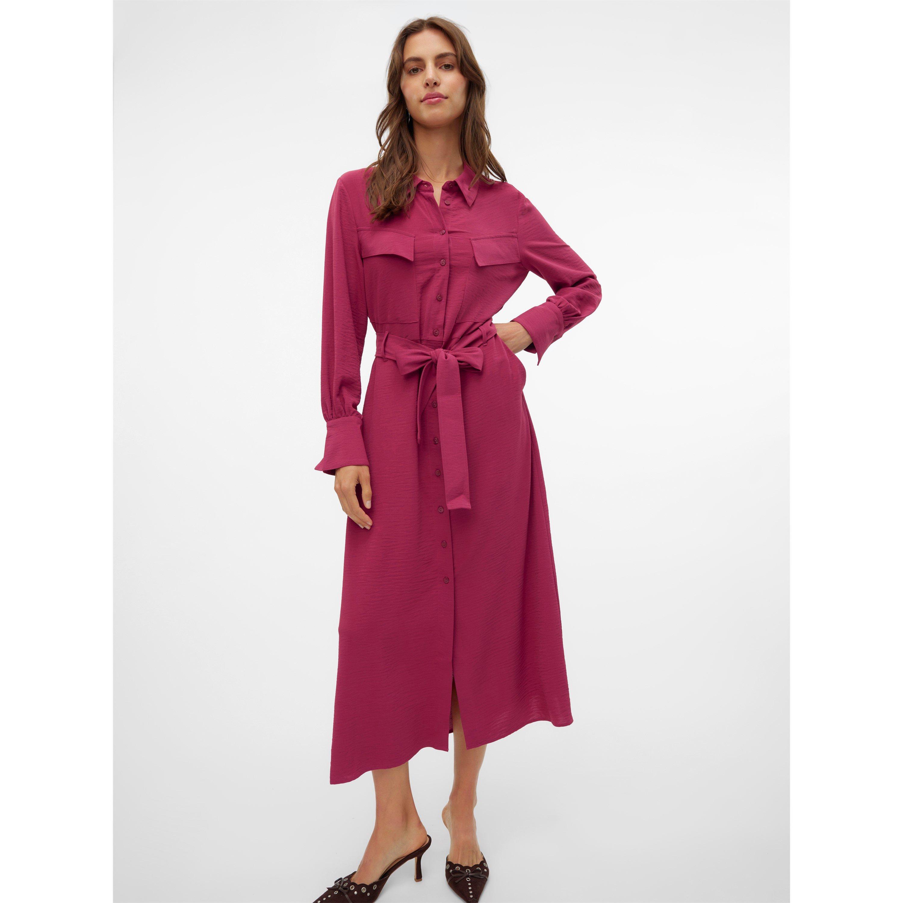 Red Plum - Vero Moda - Women's Olla Shirt Dress - 1