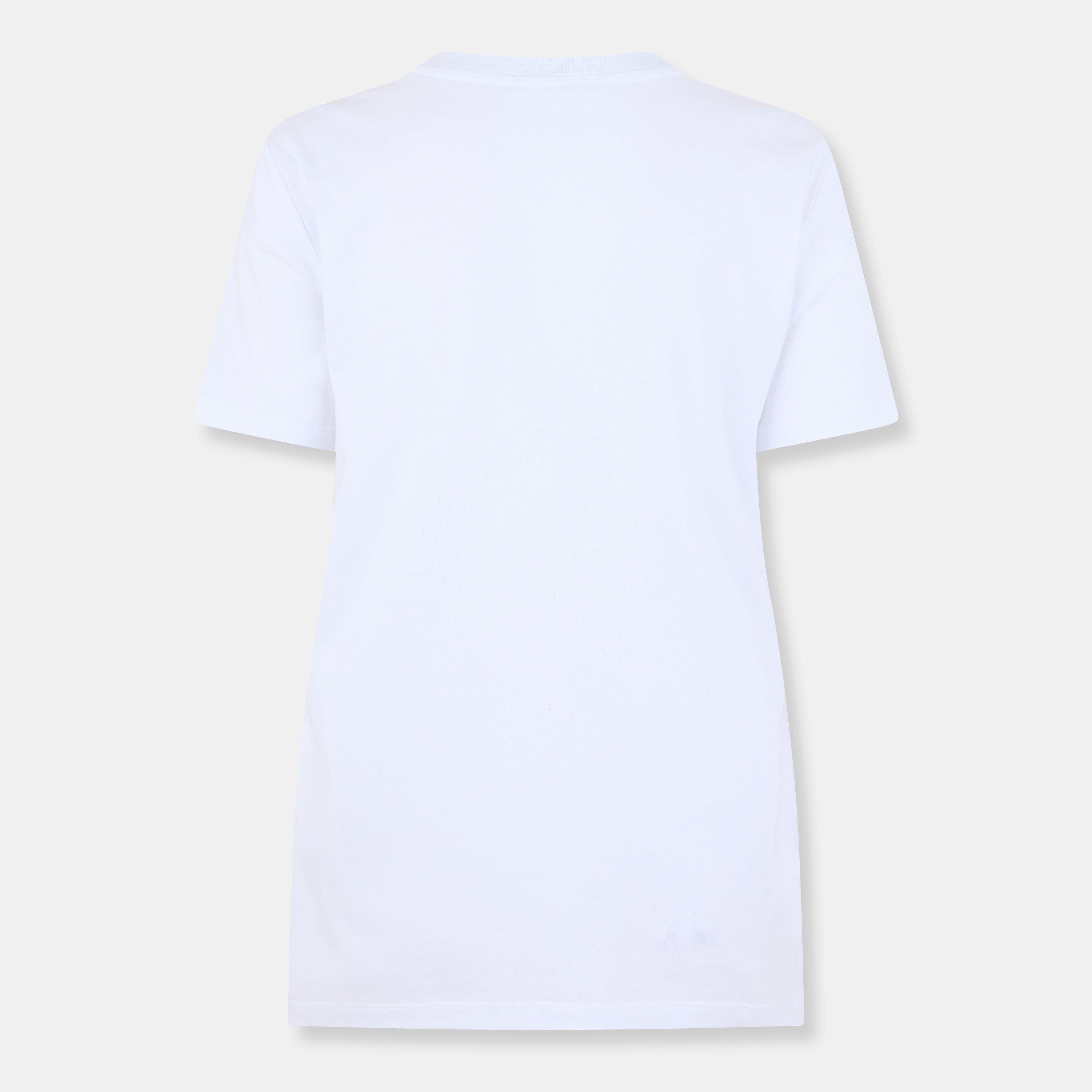 Blanc/Bleu - Balmain - Women's Slim Fit T-Shirts - 2