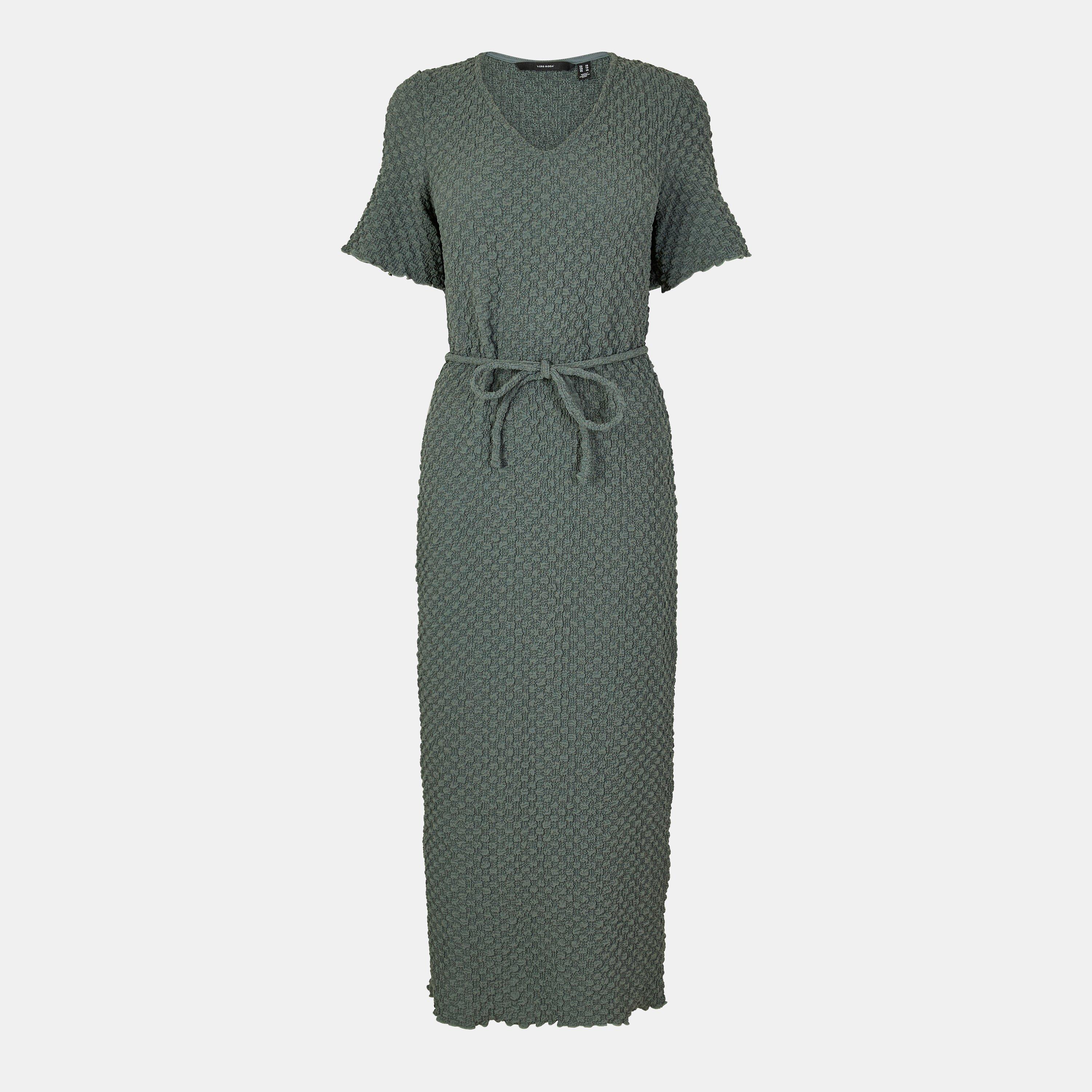 Vero Moda Women's Bubble V A-Line Dress - Balsam Green - 8 (XS)