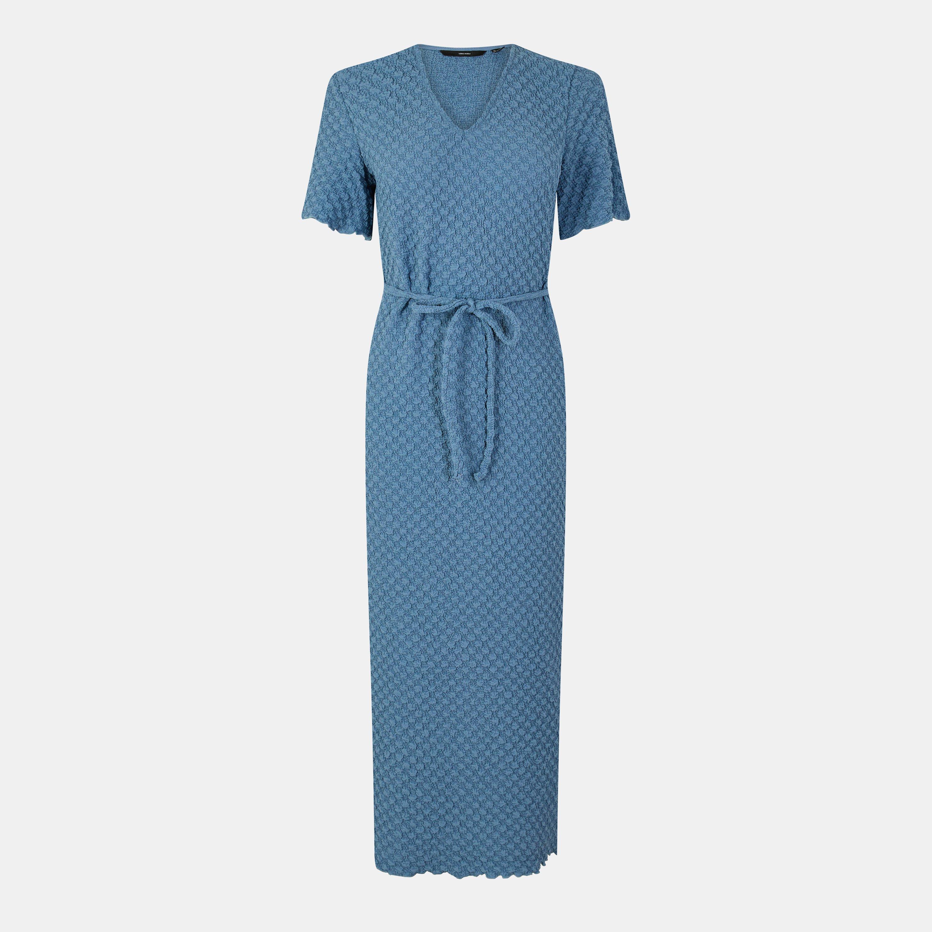 Vero Moda Women's Bubble V A-Line Dress - Coronet Blue - 8 (XS)