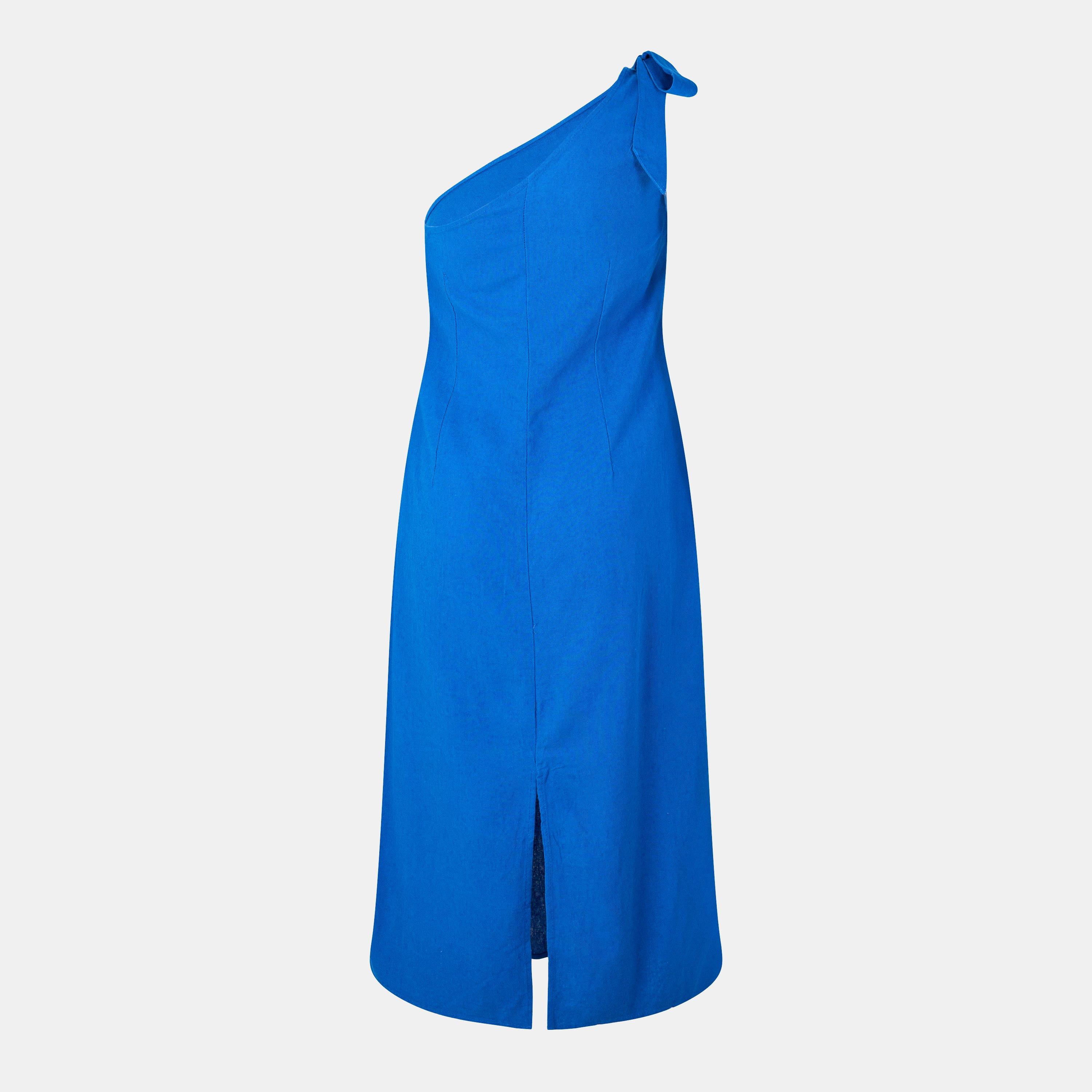 Jesmilo S S Calf Shirt Dress Silver Lining Aop S