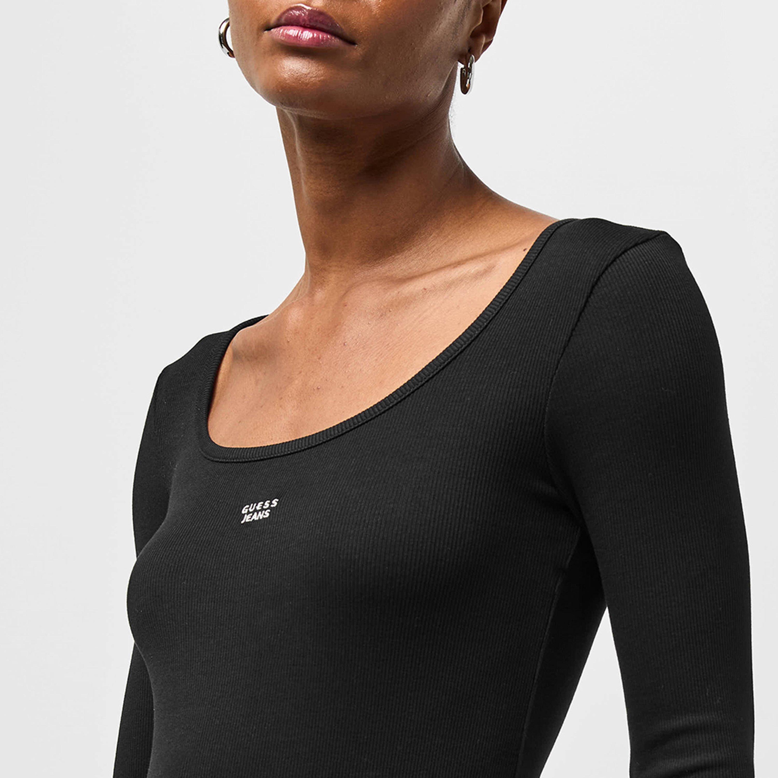 Jet Black A996 - Guess - Guess LS Rib Drs Ld54 - 5