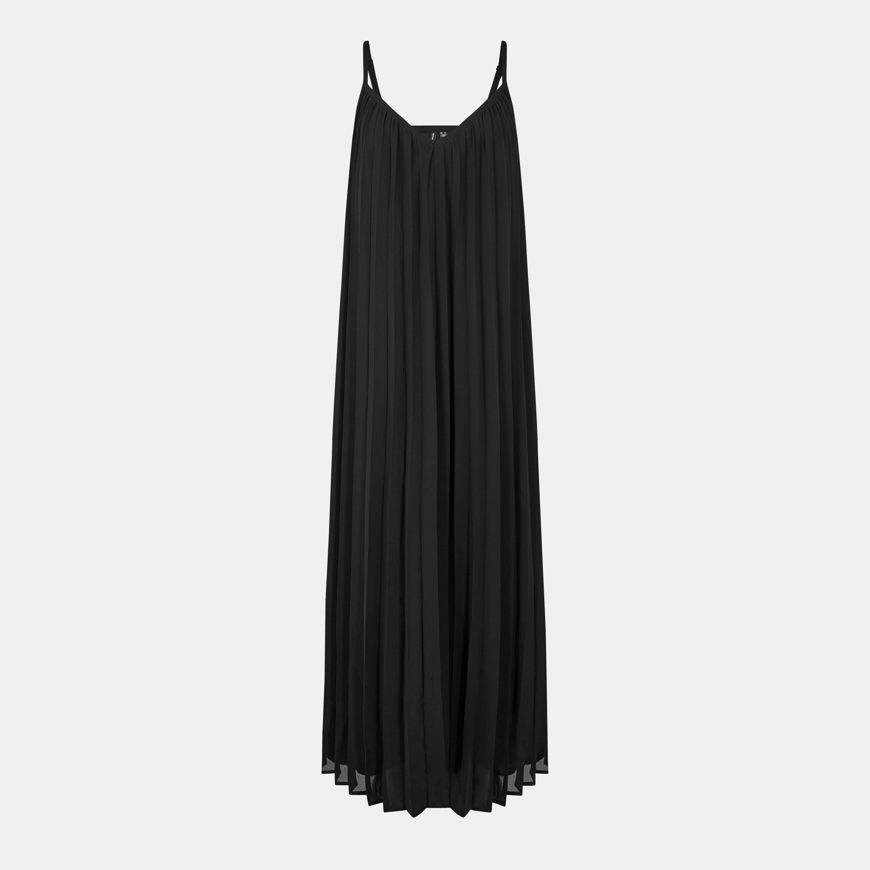 Vero Moda Women's Katy Pleated Maxi Dress - Black - 8 (XS)