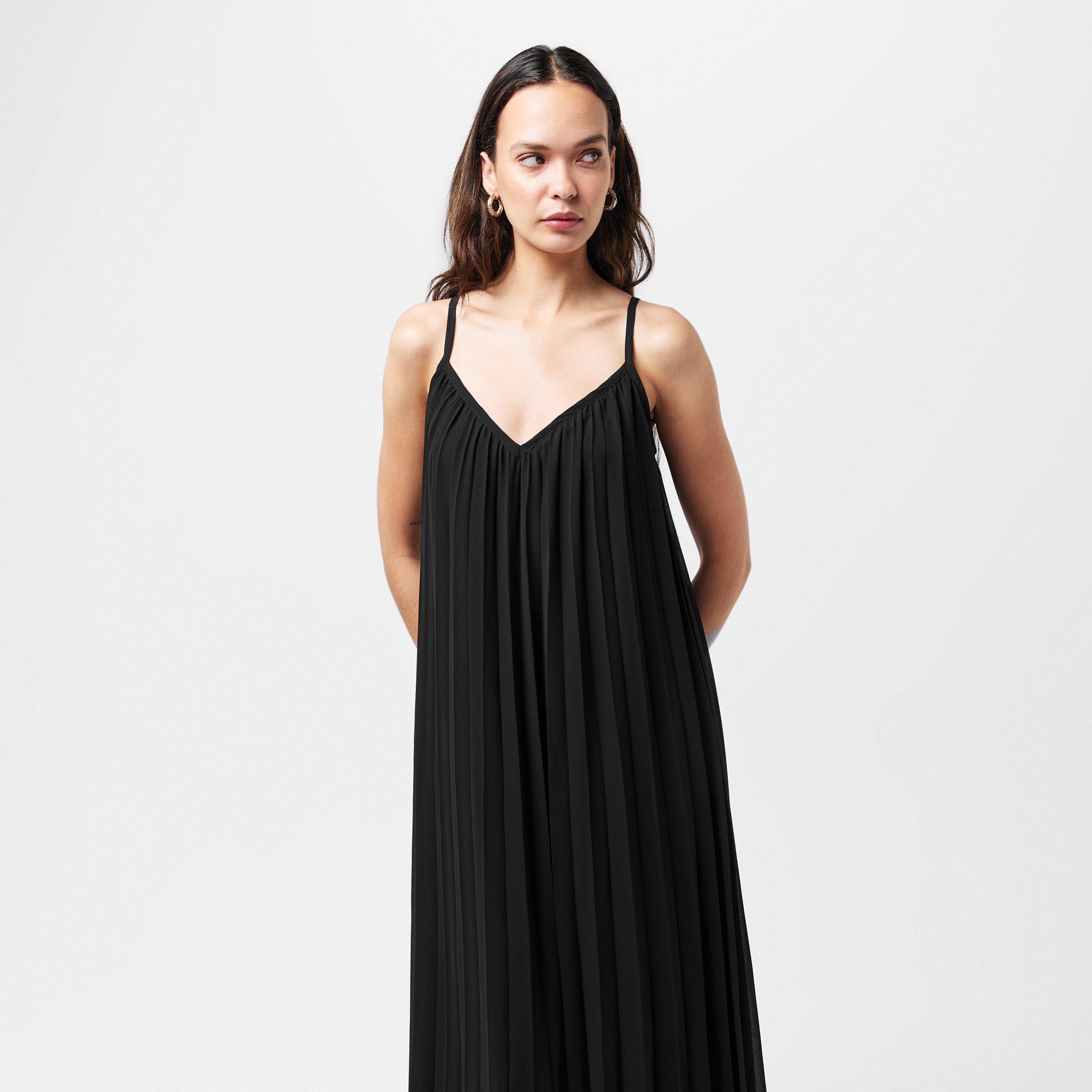 Zwart - Vero Moda - Katy Pleated Maxi Dress - 3