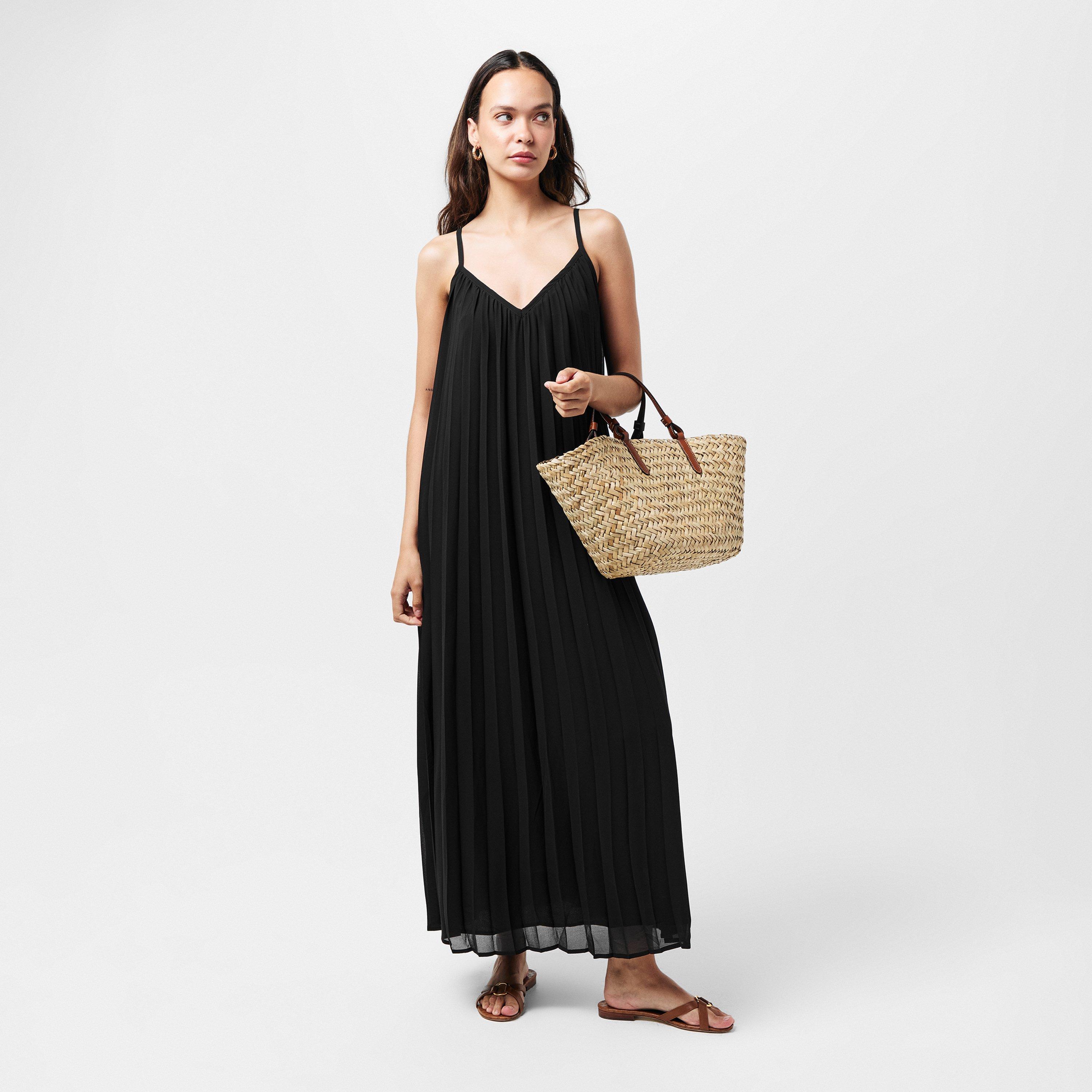 Zwart - Vero Moda - Katy Pleated Maxi Dress - 6