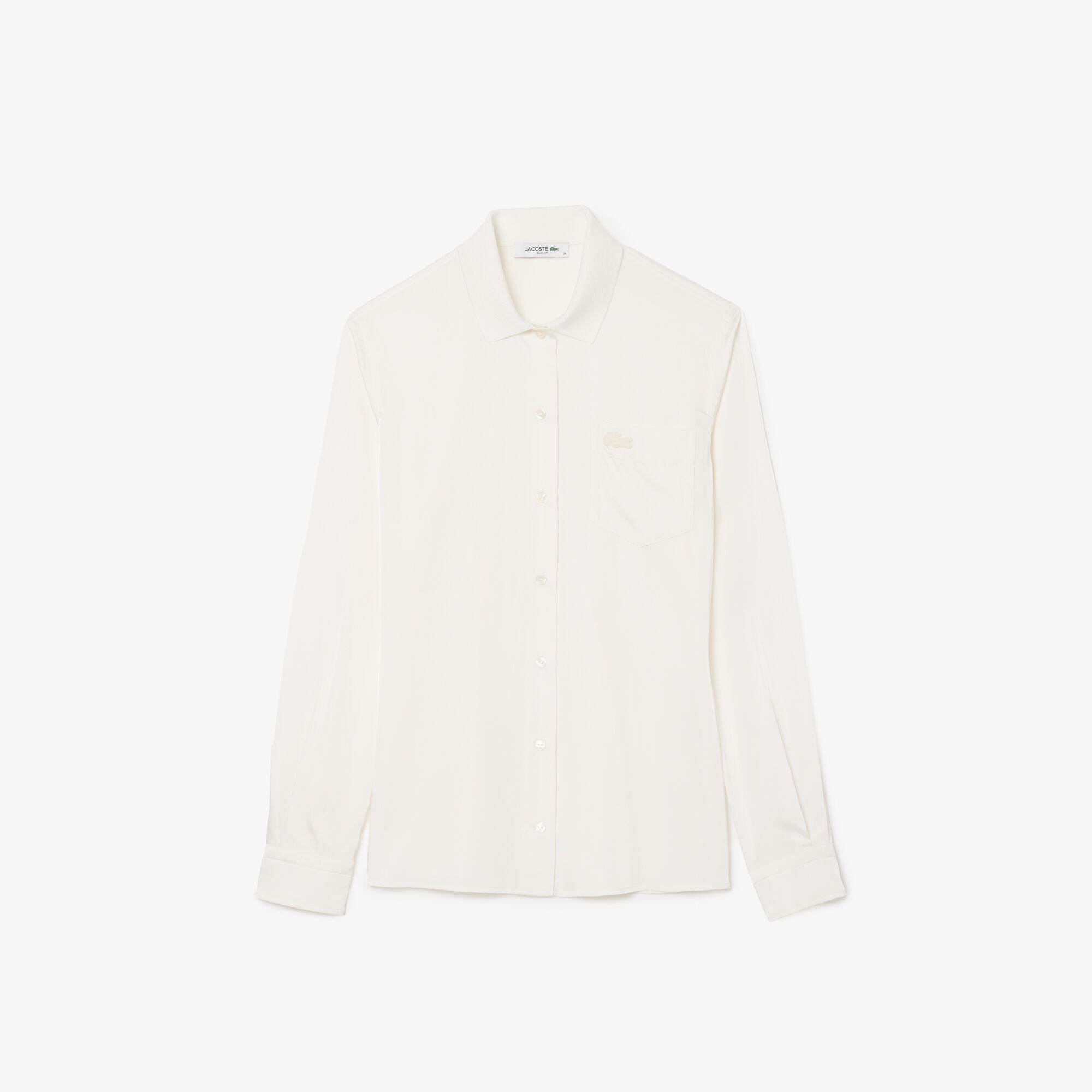 Lapland - Lacoste - Women's Long Sleeve Oxford Shirt - 4