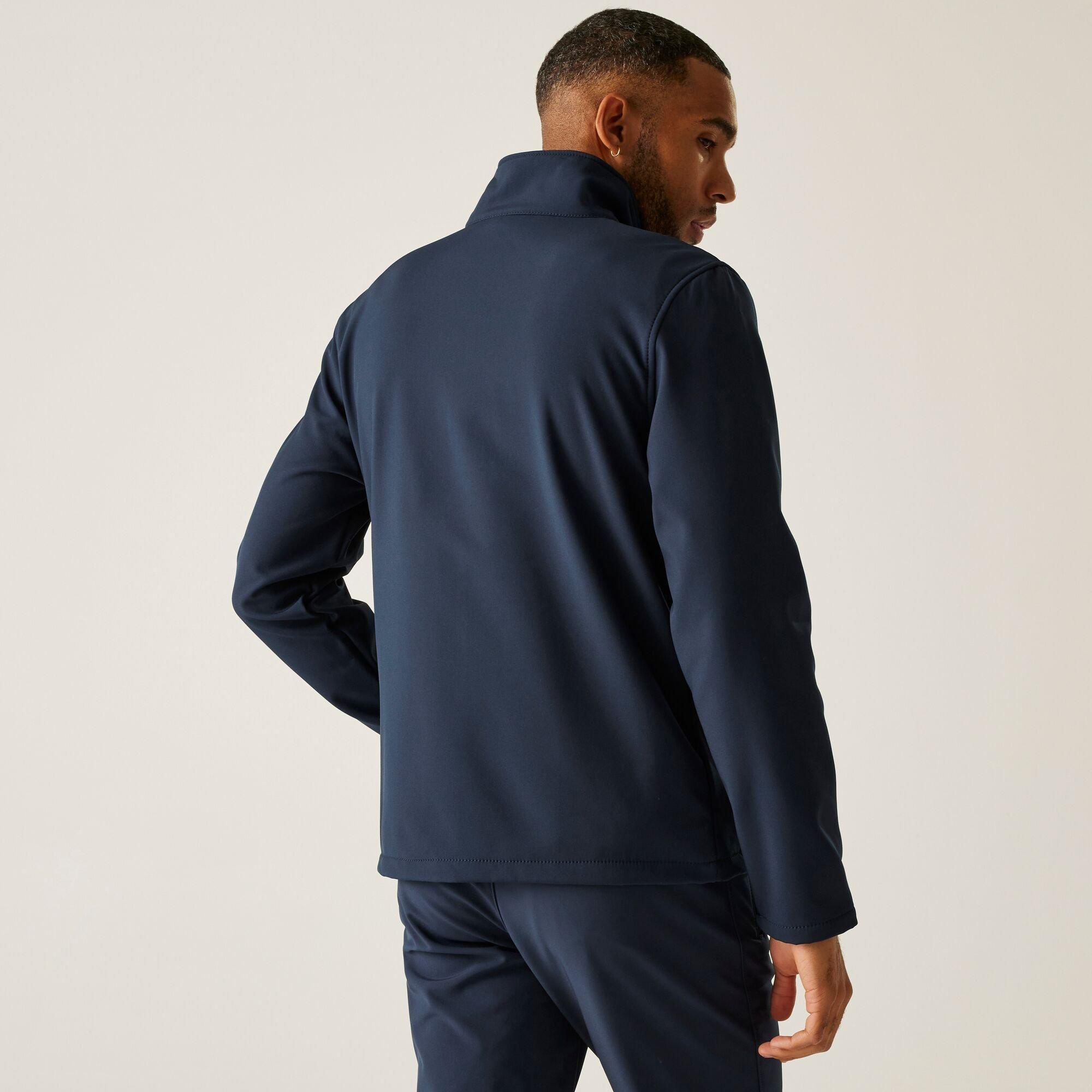 Navy - Regatta - Men's Cera V Water Resistant Wind Resistant Long Sleeve Softshell Jacket - 2