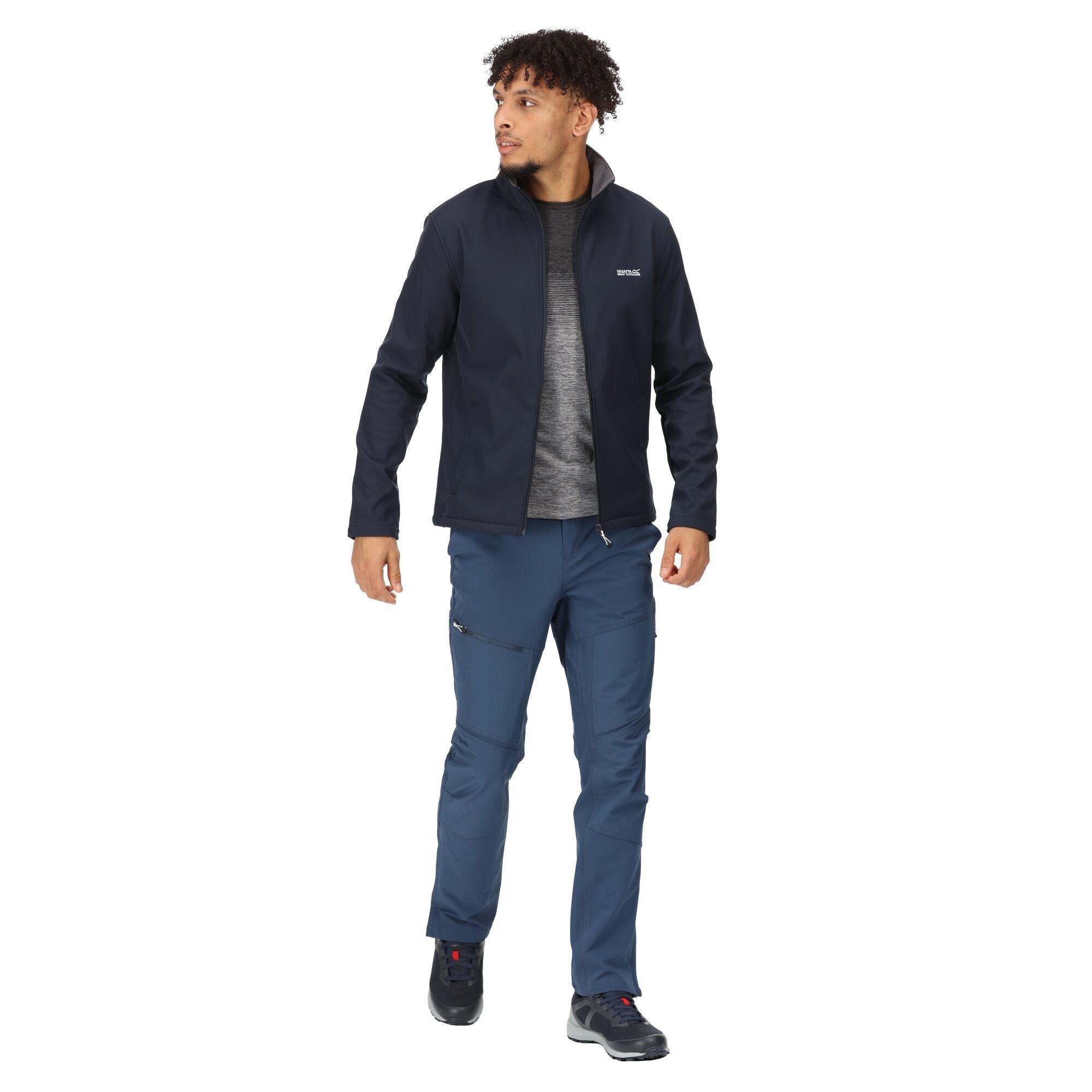 Navy - Regatta - Men's Cera V Water Resistant Wind Resistant Long Sleeve Softshell Jacket - 13