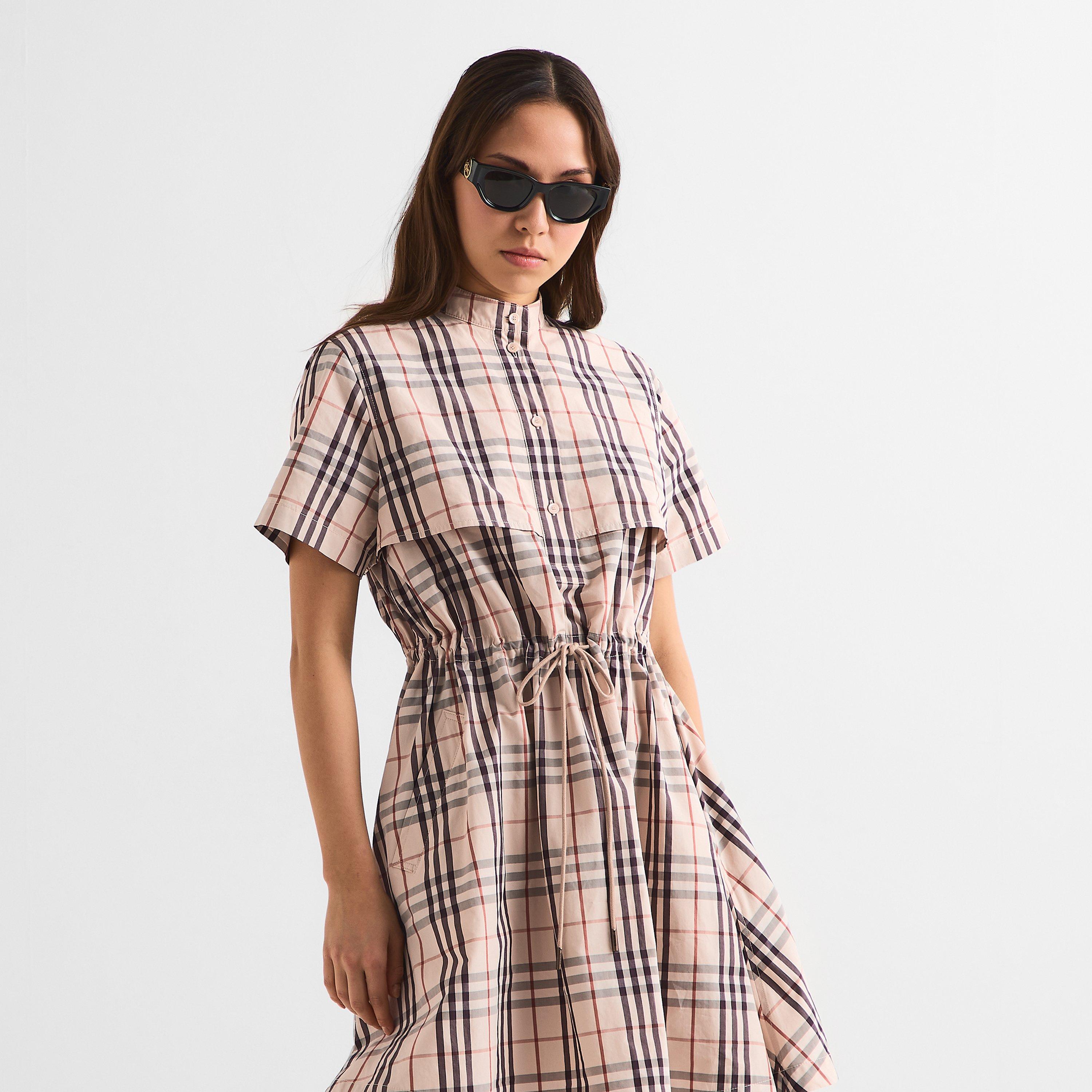 Almond Beige - Burberry - Women's Shirt Dress - 3