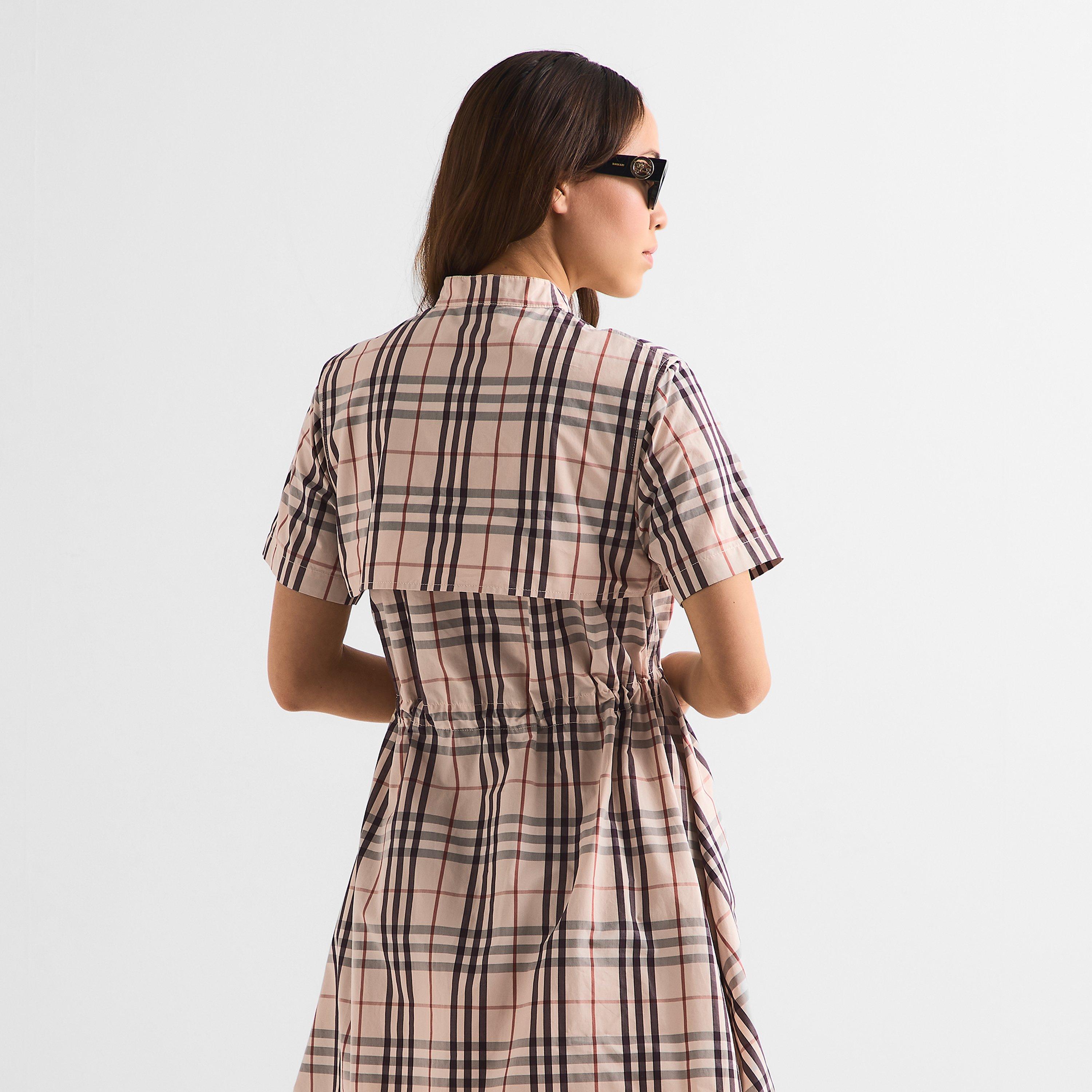 Almond Beige - Burberry - Women's Shirt Dress - 4