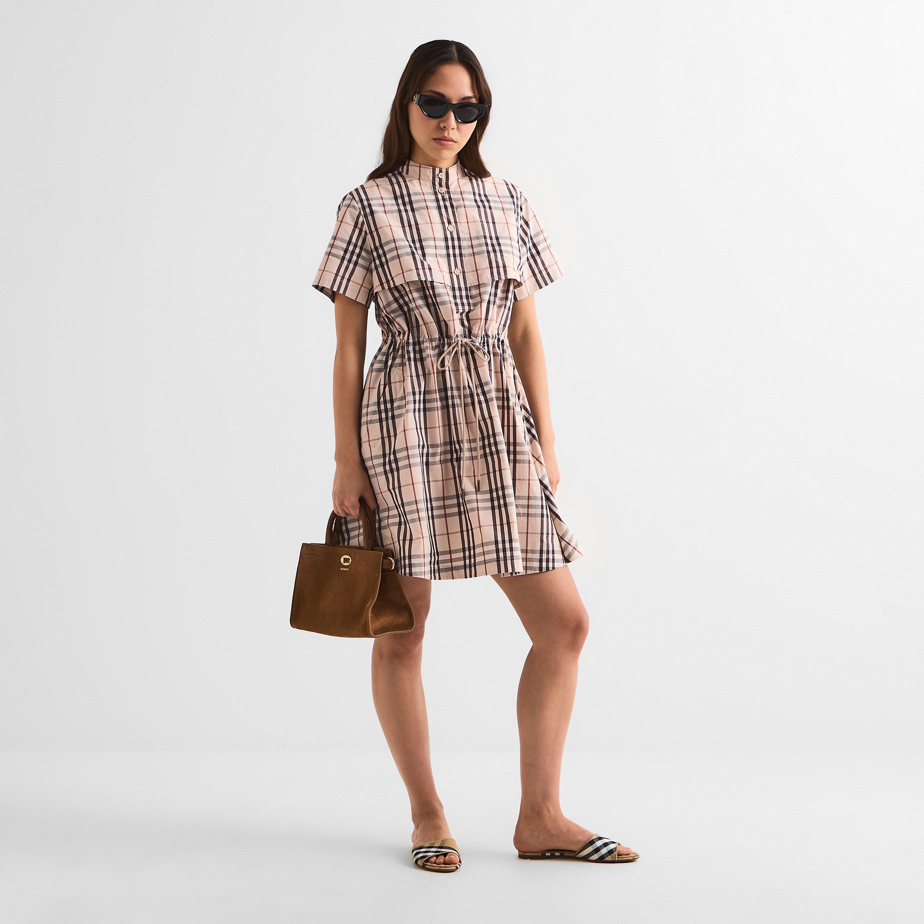 Almond Beige - Burberry - Women's Shirt Dress - 6