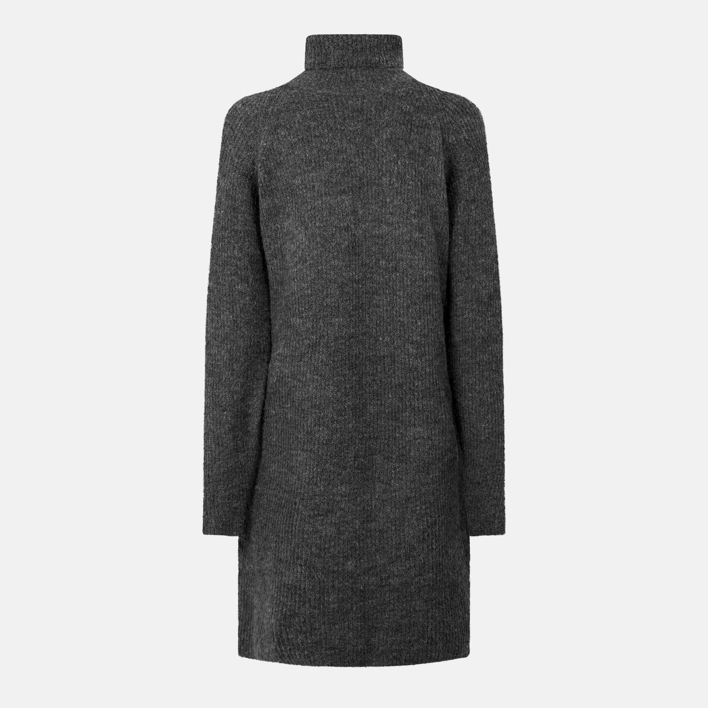 Dark Grey Mela - Pieces - Knit Mini Dress - 2