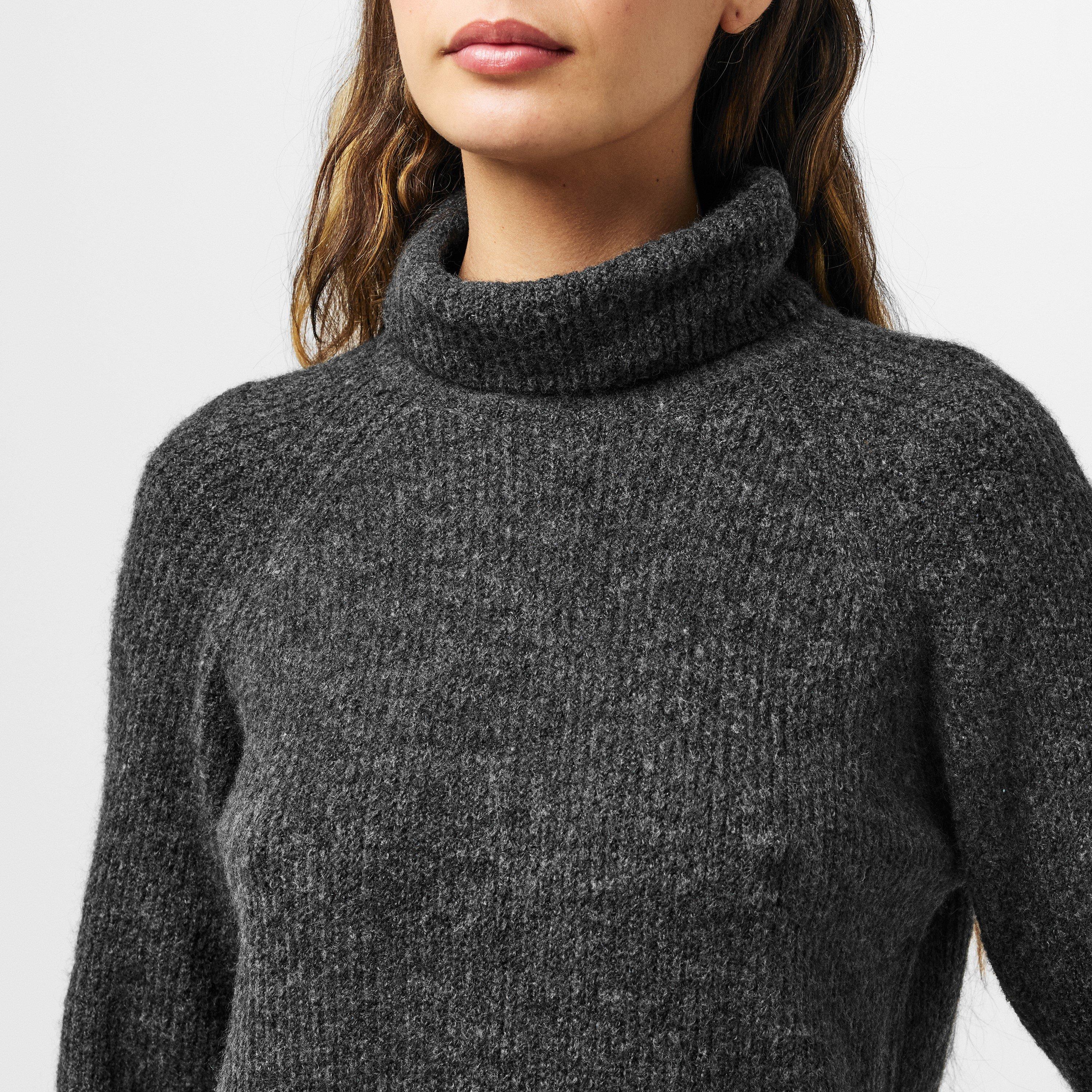 Dark Grey Mela - Pieces - Knit Mini Dress - 5