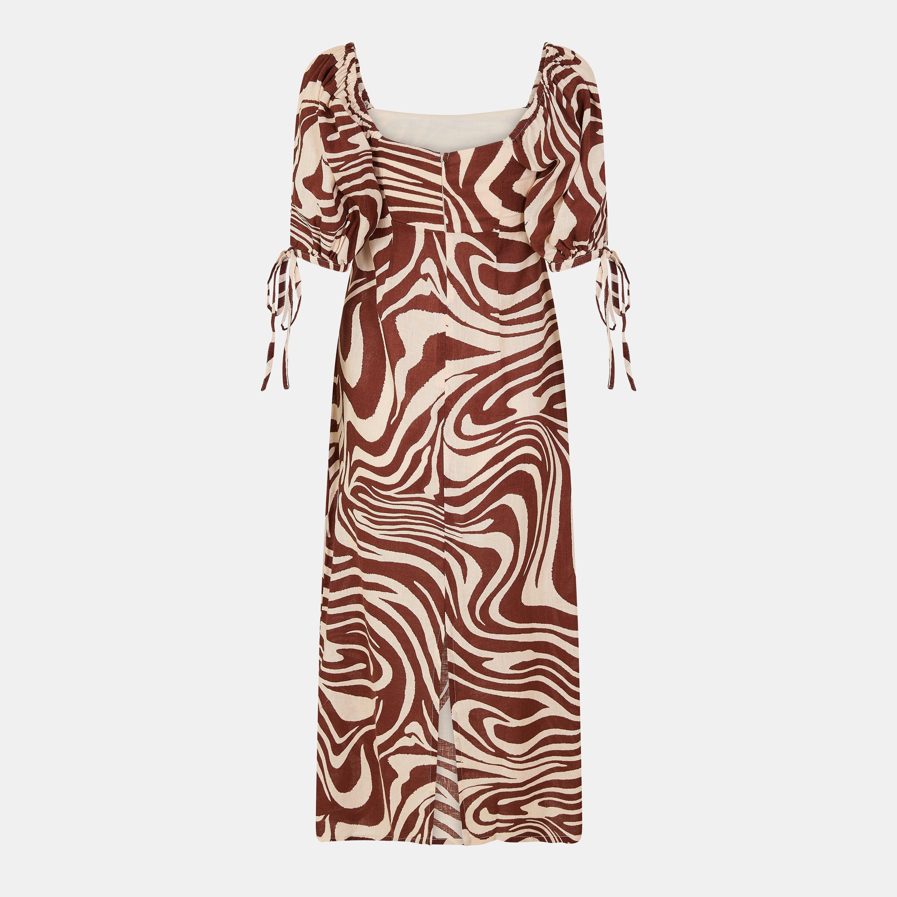 Marrón - Nobodys Child - Women's Heidi Midaxi A-Line Dress - 2