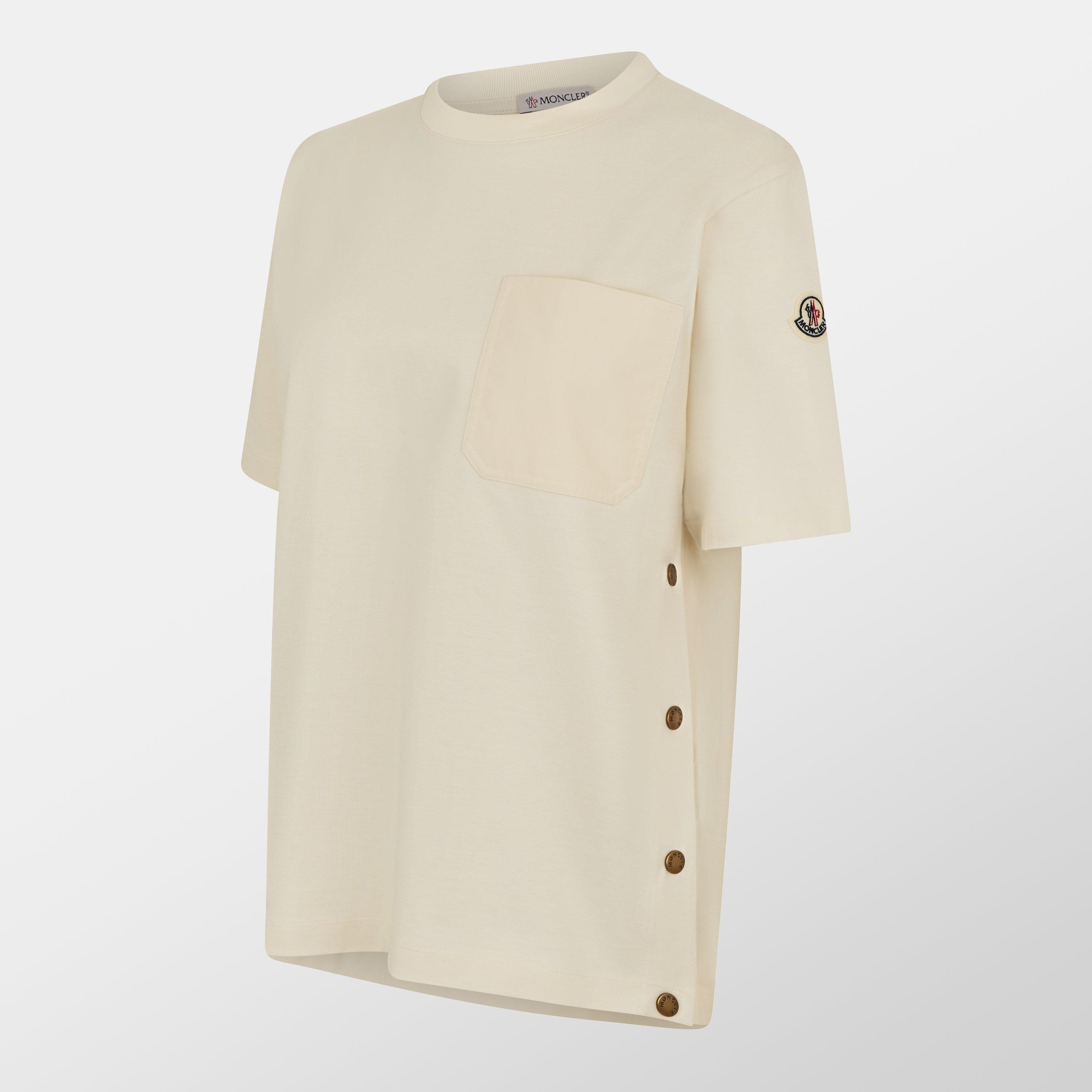 Cream 050 - Moncler - Boxy T-Shirt - 7