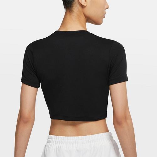 Black/White - Nike - Sportswear Essential Slim Womens Cropped T Shirt - 2