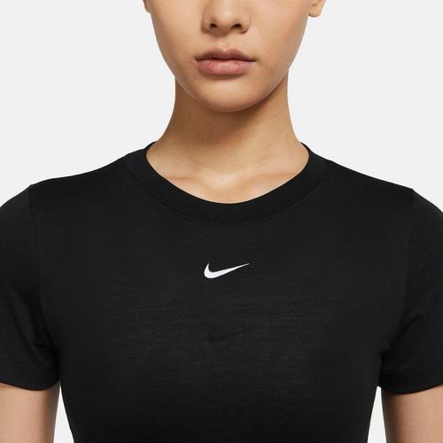 Black/White - Nike - Sportswear Essential Slim Womens Cropped T Shirt - 3